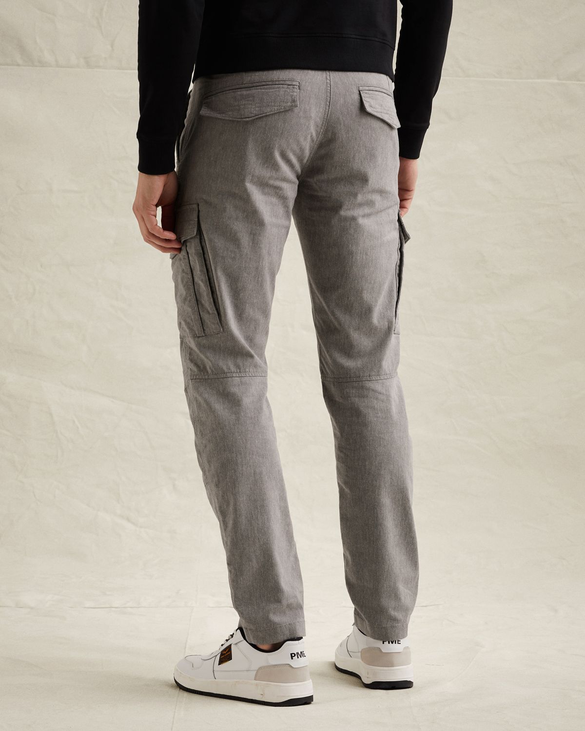 Брюки PME Legend карго с прямой штаниной свободного кроя серые артикул PTR2603603-GIW