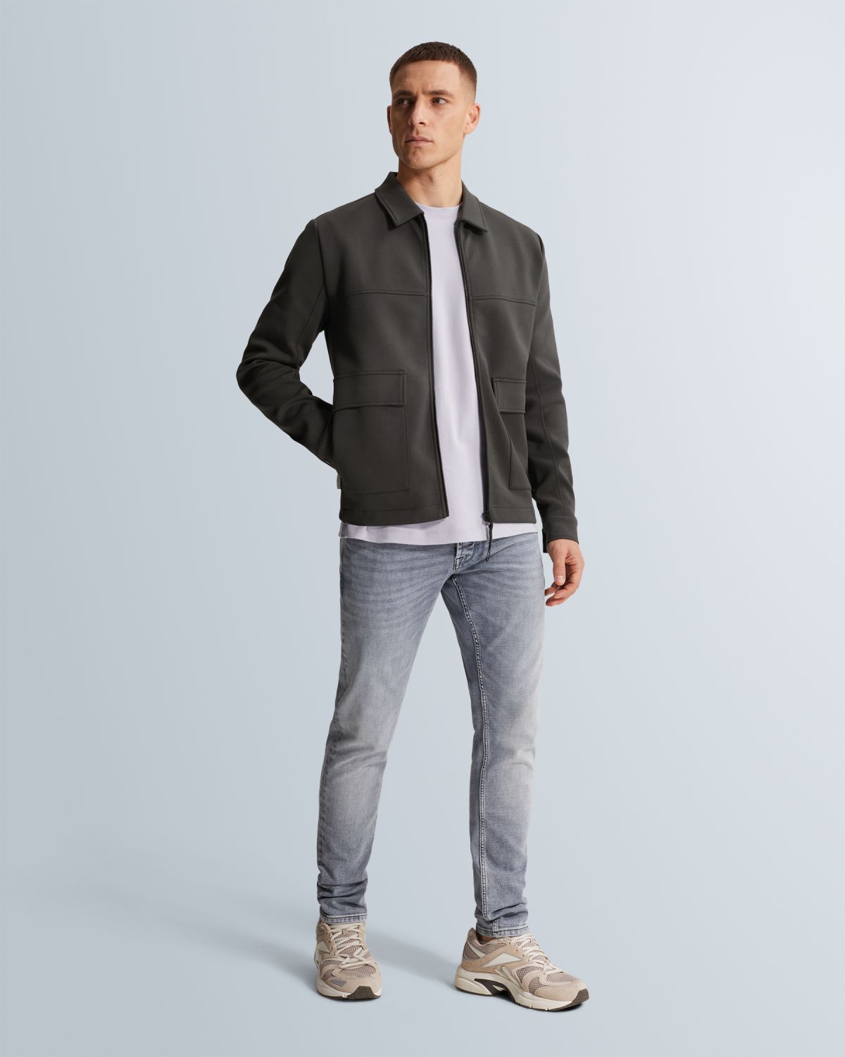 Джинсы Cast-Iron Shiftback синие артикул CTR240-URI