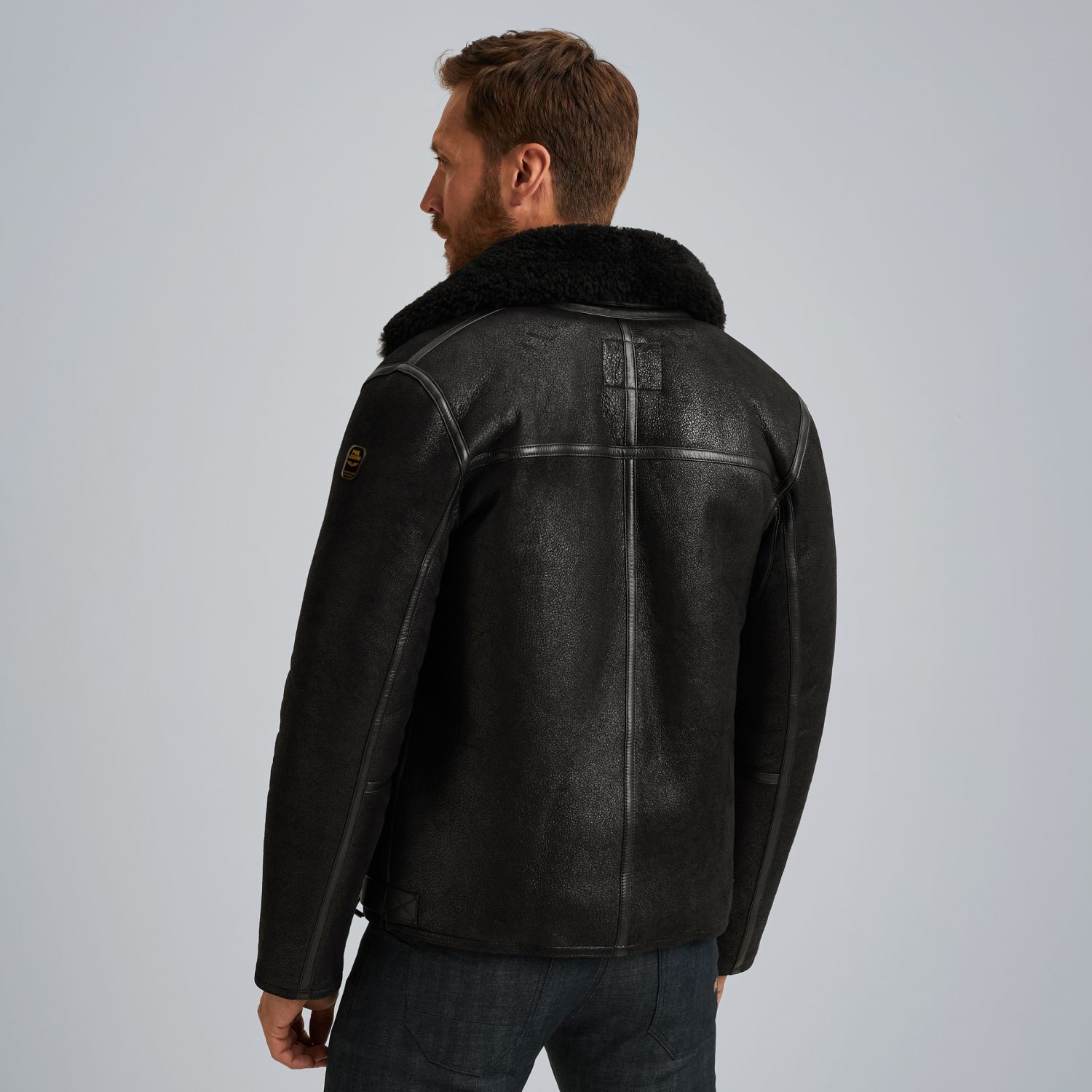 PME Legend Nightflight leather jacket артикул PLJ2508707-999