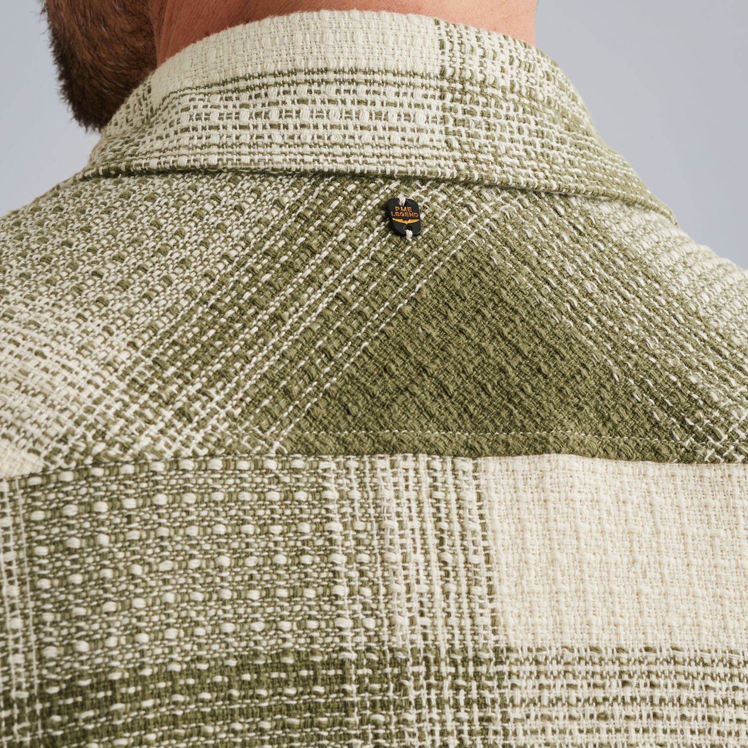 Рубашка в клетку зелёная артикул PSI2511250-6213