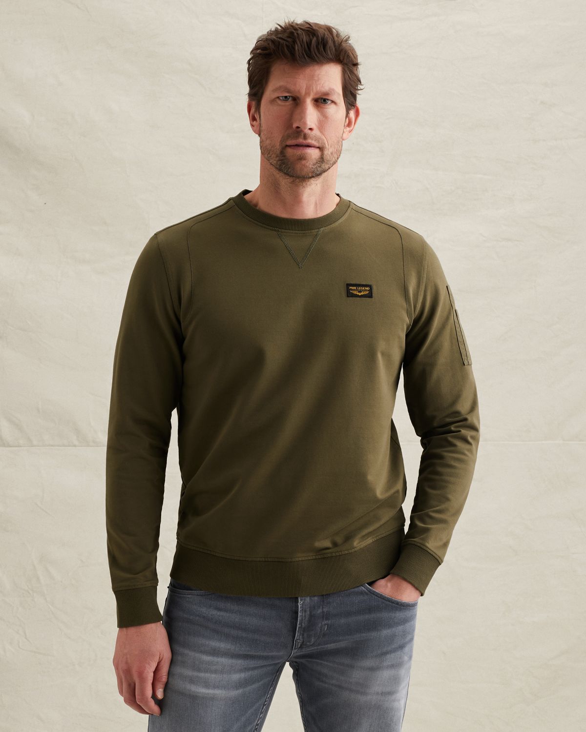 Свитшот PME Legend American Classic зелёный артикул PLS2602499-6415
