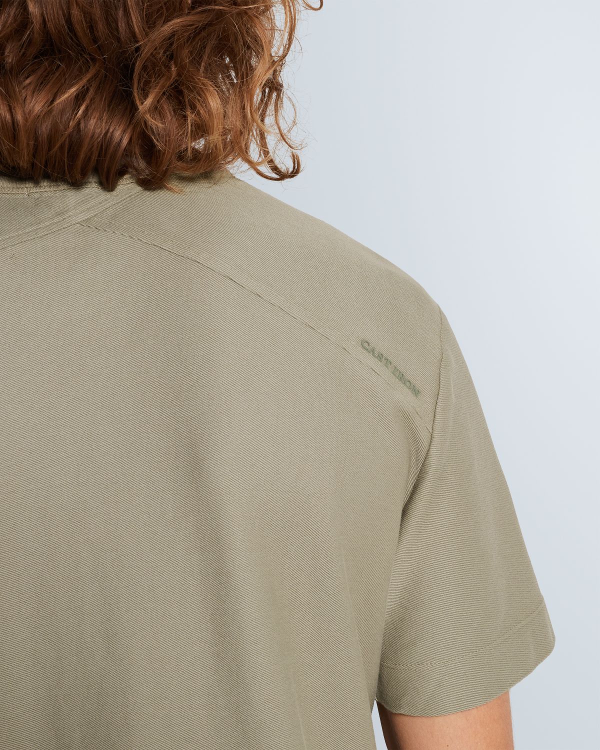 Футболка Cast-Iron с многоцветным принтом зелёная артикул CTSS2602509-6478