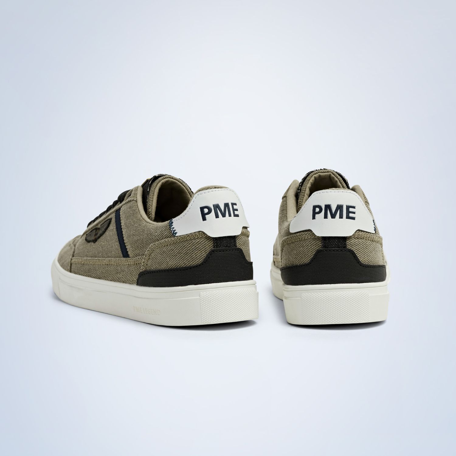Кроссовки PME Legend с джинсовым язычком бежевые артикул PBO2303320-703
