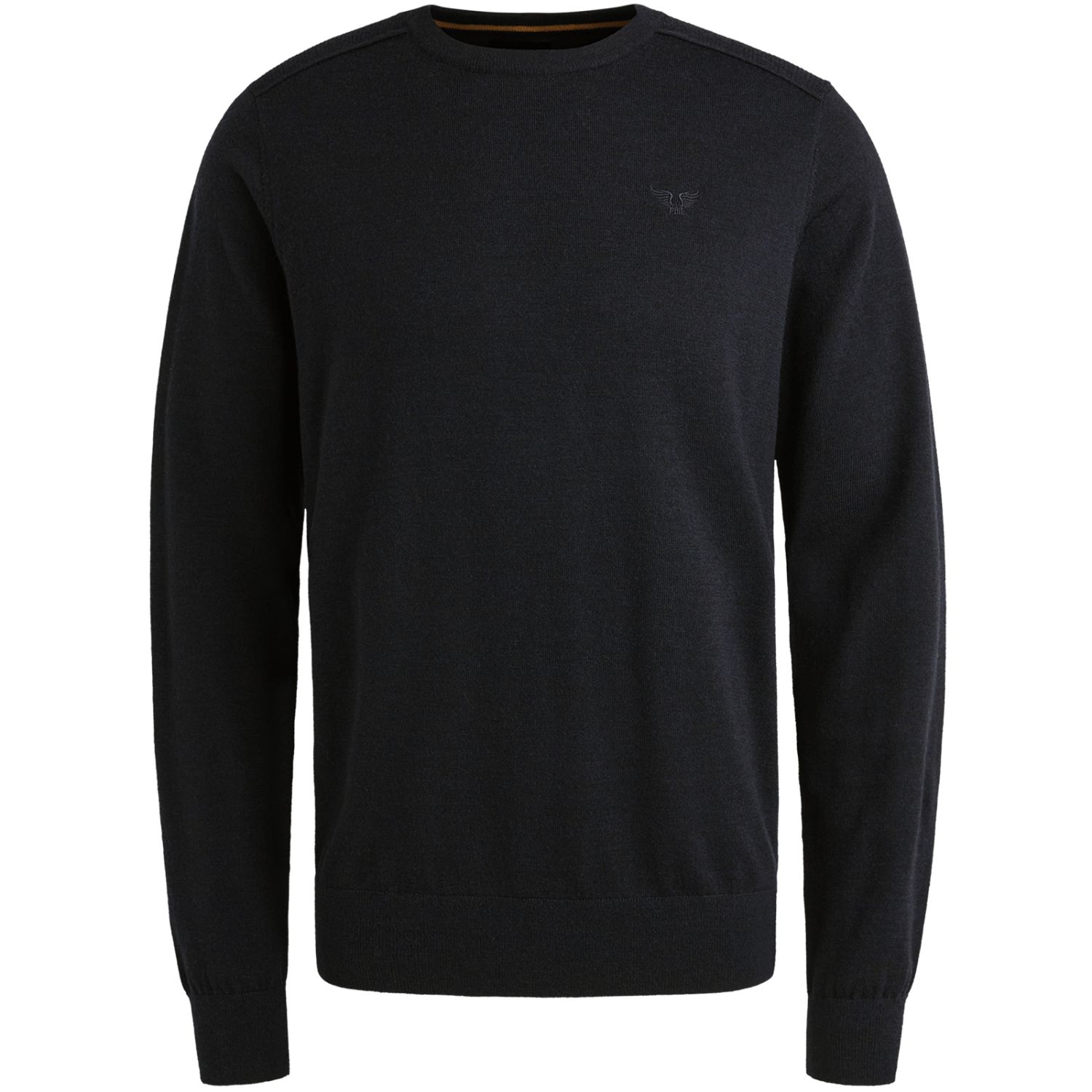 Пуловер PME Legend тонкой вязки с рифлением синий артикул PKW2509326-5281