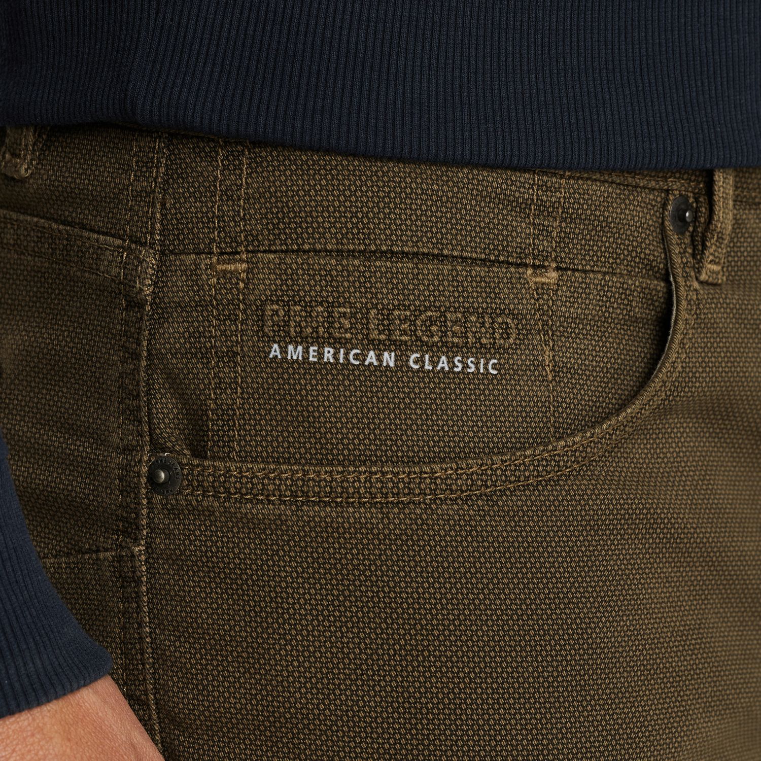 Брюки PME Legend Nightflight прямого кроя коричневые артикул PTR2508656-8031