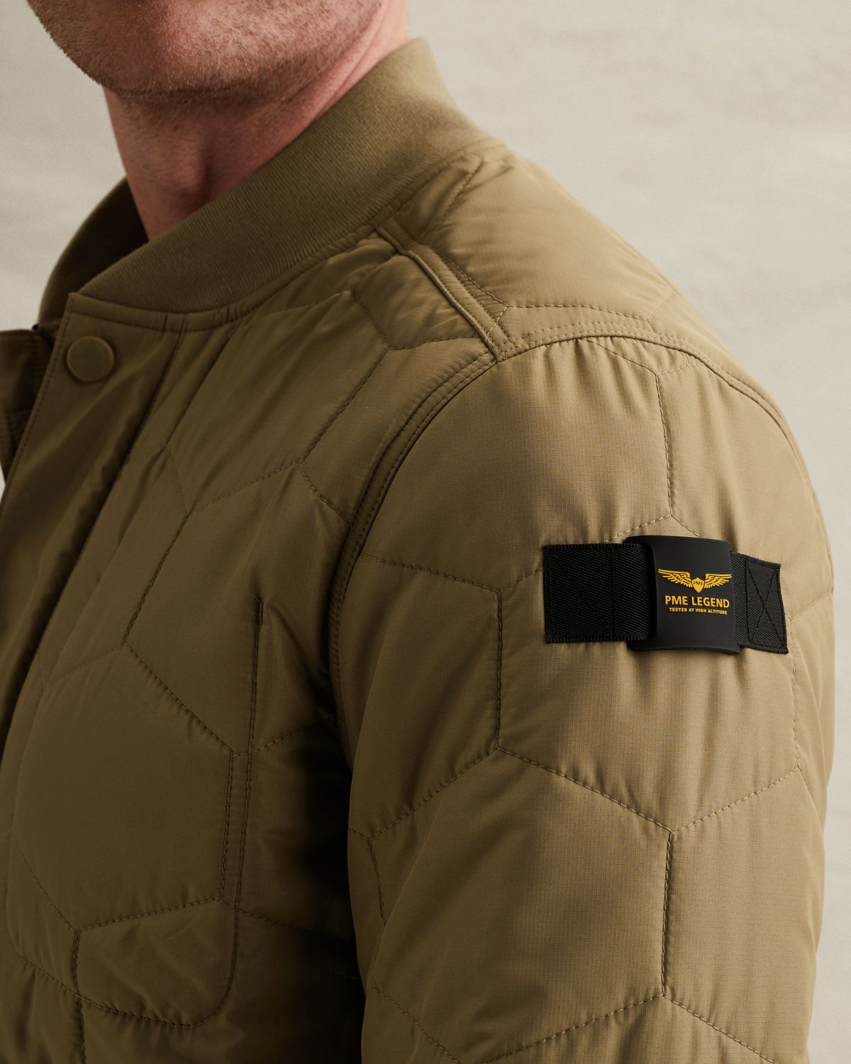 Куртка PME Legend стёганая зелёная артикул PJA2602104-6405