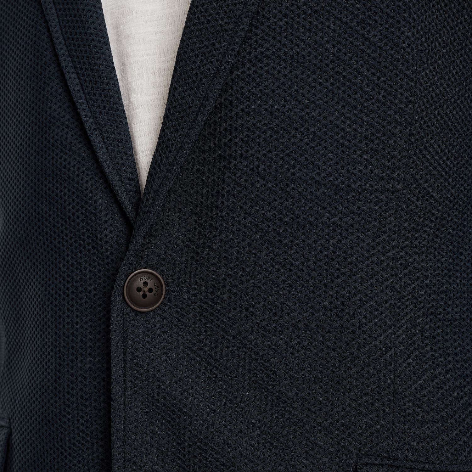 Пиджак Cast-Iron с текстурой синий артикул CBL2509150-5281