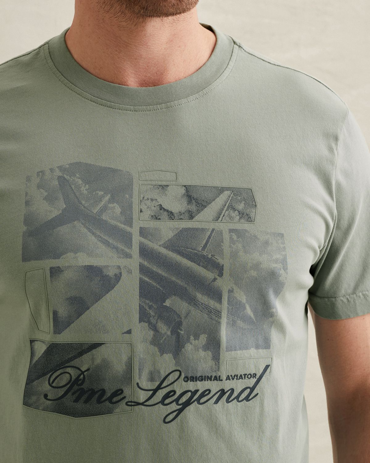 Футболка PME Legend с принтом зелёная артикул PTSS2604583-6123