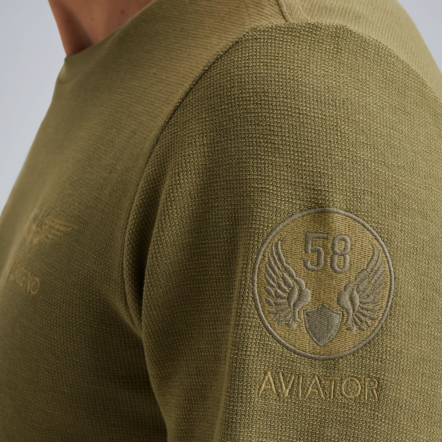 Футболка PME Legend с длинными рукавами зелёная артикул PTS2508562-6379