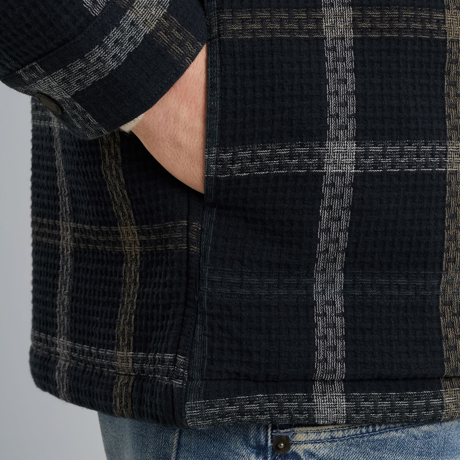 Рубашка-куртка с капюшоном PME Legend синяя артикул PSI2508225-5281