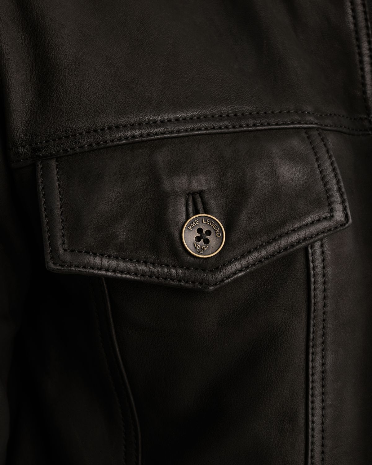 Куртка PME Legend Air Leather чёрная артикул PLJ2602703-999