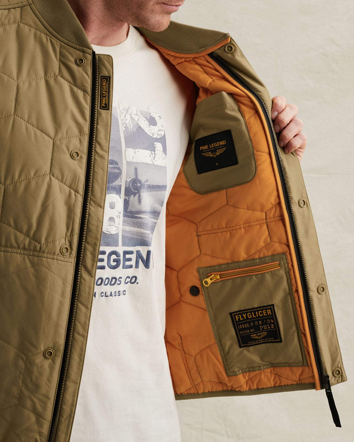 Куртка PME Legend стёганая зелёная артикул PJA2602104-6405