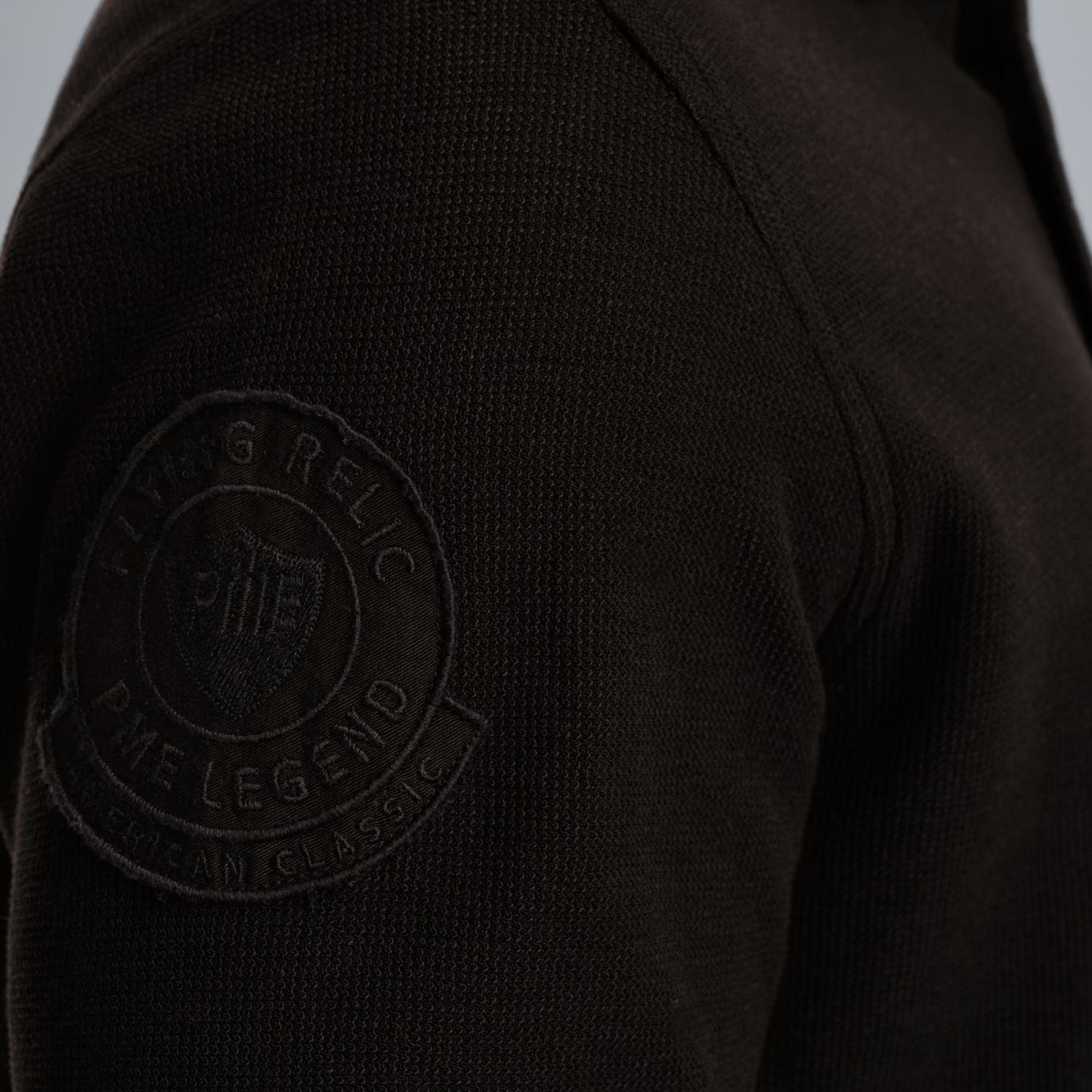 Поло PME Legend с длинными рукавами чёрное артикул PPS2509802-9067