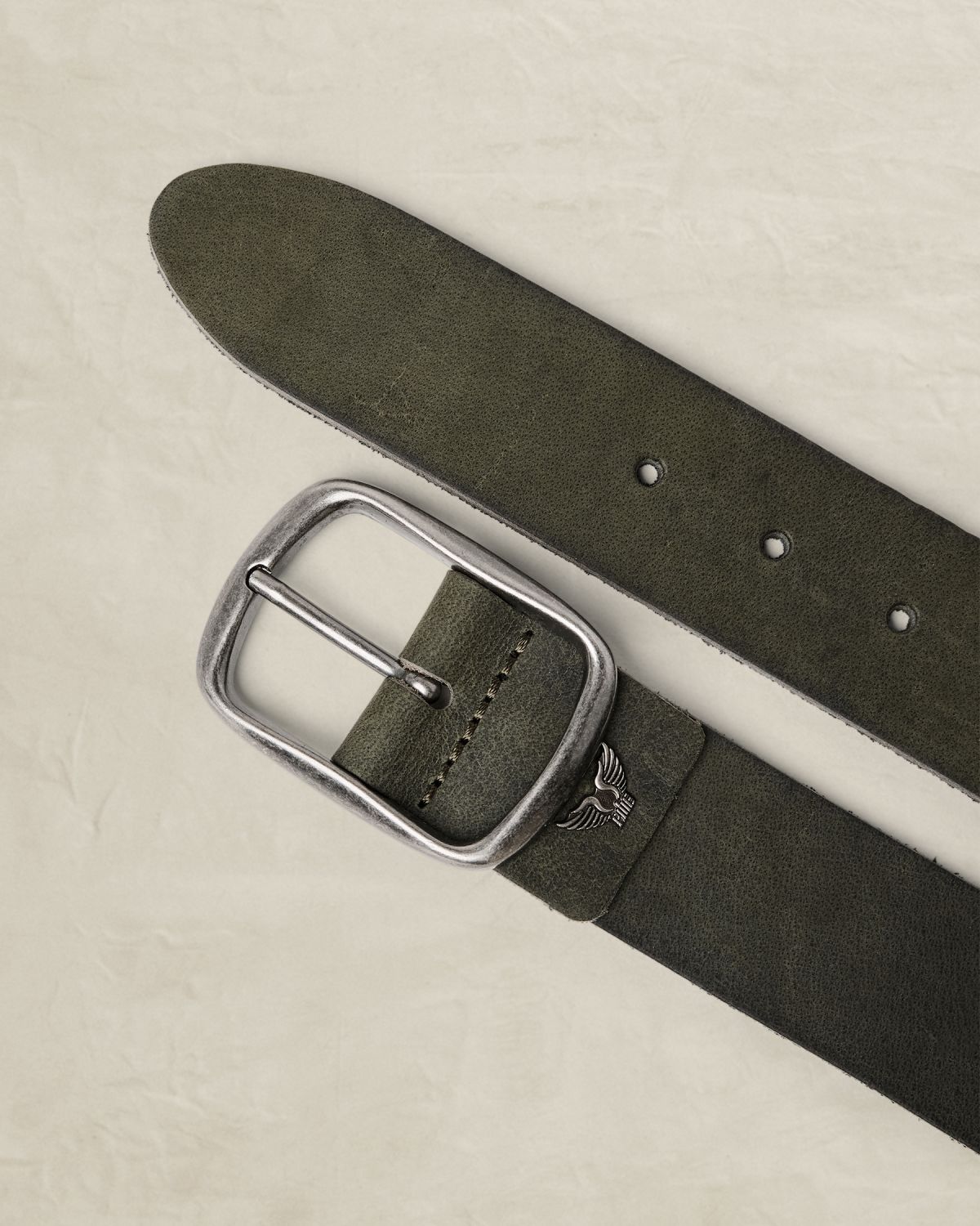 Ремень PME Legend кожаный оливковый артикул PBE2608962-6416