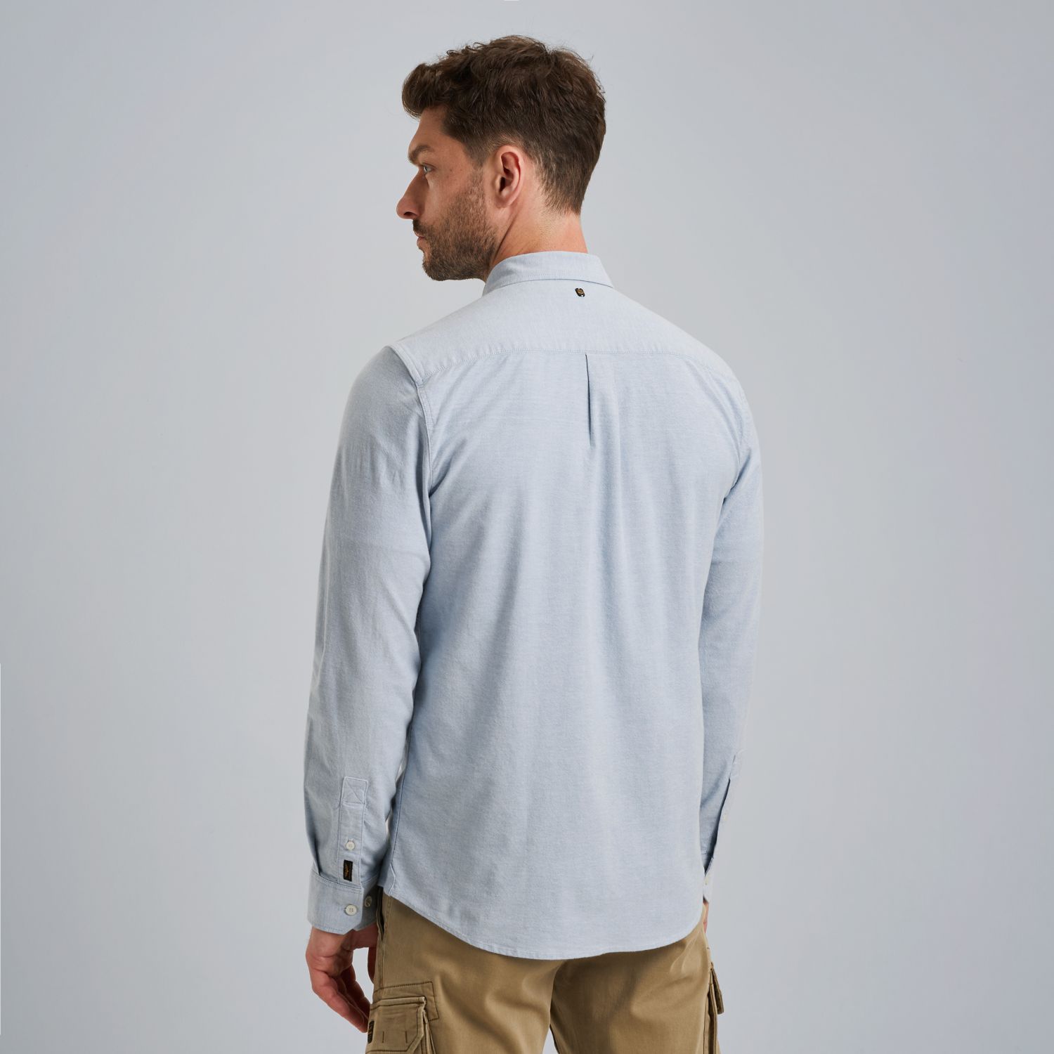 Рубашка PME Legend Oxford двухцветная синяя артикул PSI2508206-5041