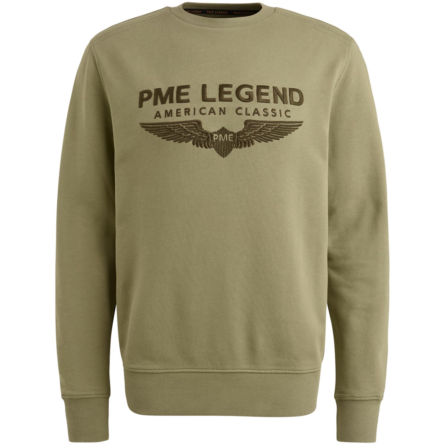 Свитшот PME Legend с логотипом зелёный артикул PSW2508440-6379