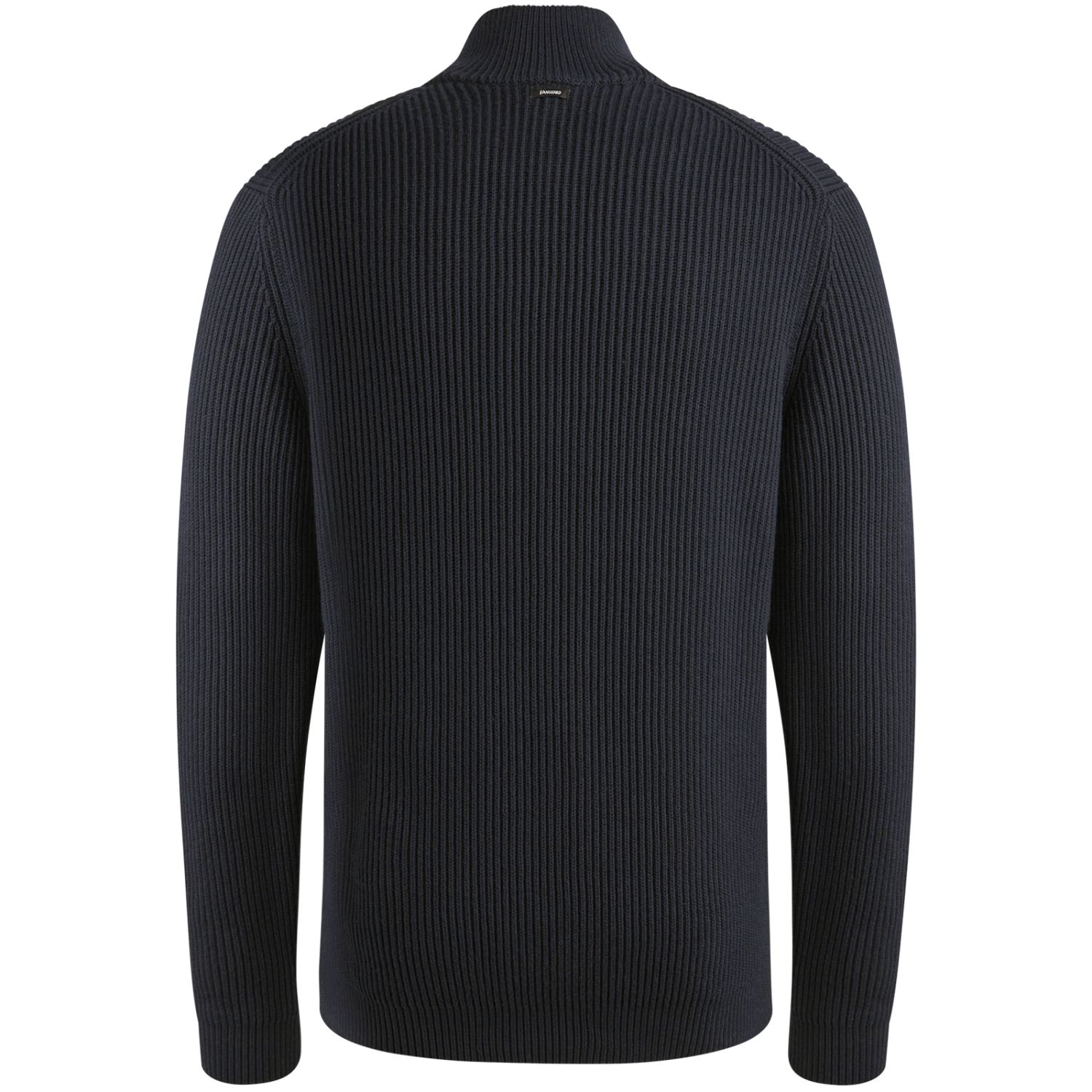 Пуловер Vanguard с воротником-стойкой и короткой молнией синий артикул VKW2509328-5073