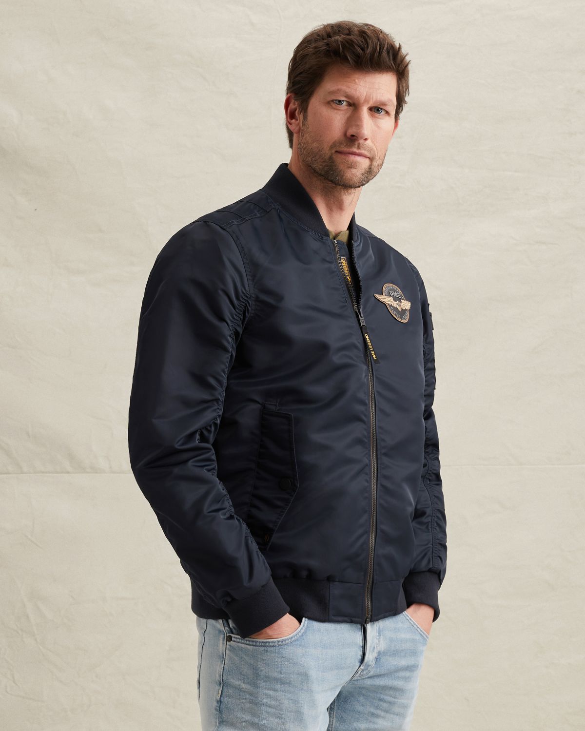 Куртка PME Legend Authentic MA-1 синяя артикул PJA2602131-5281