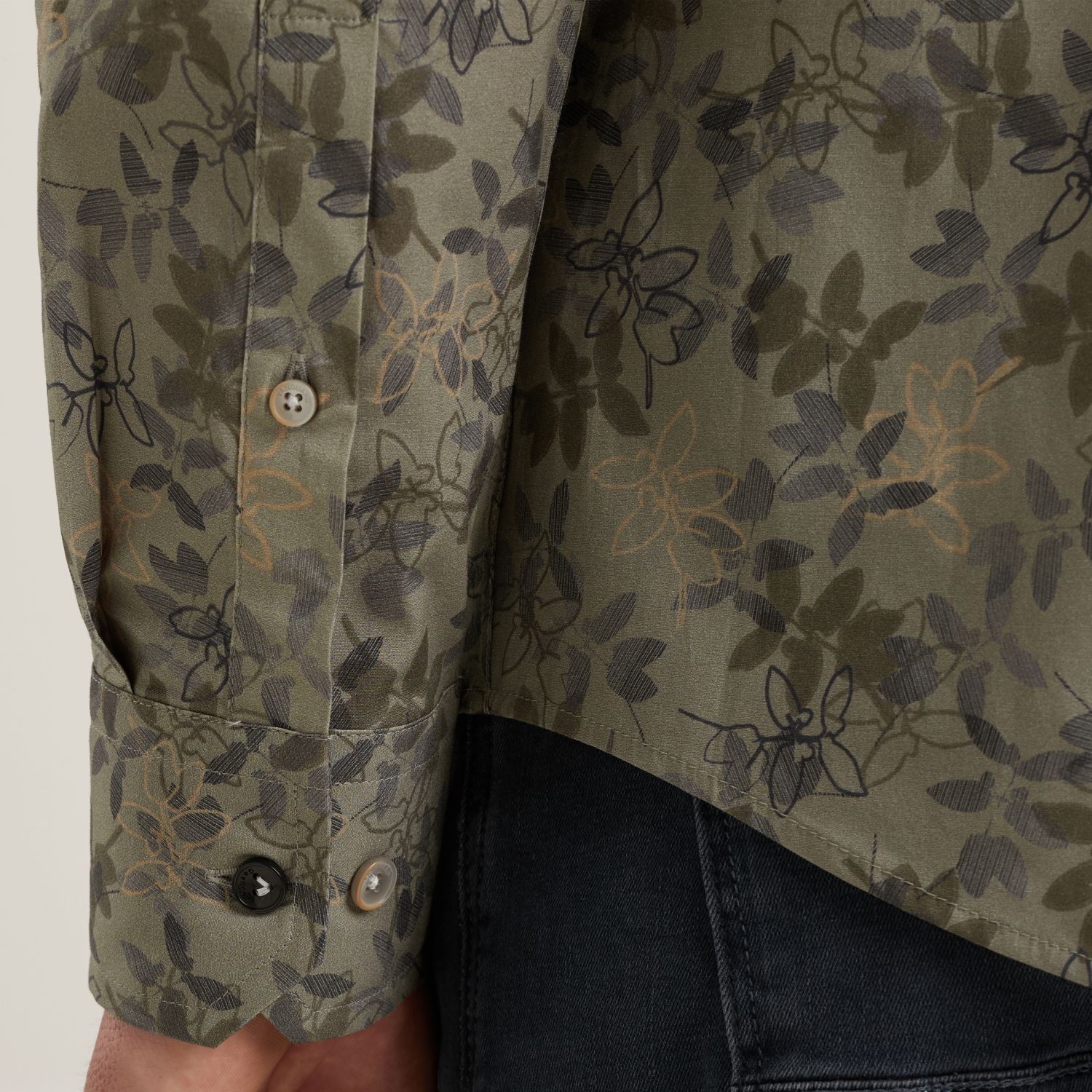 Рубашка Vanguard с принтом зелёная артикул VSI2508203-6497