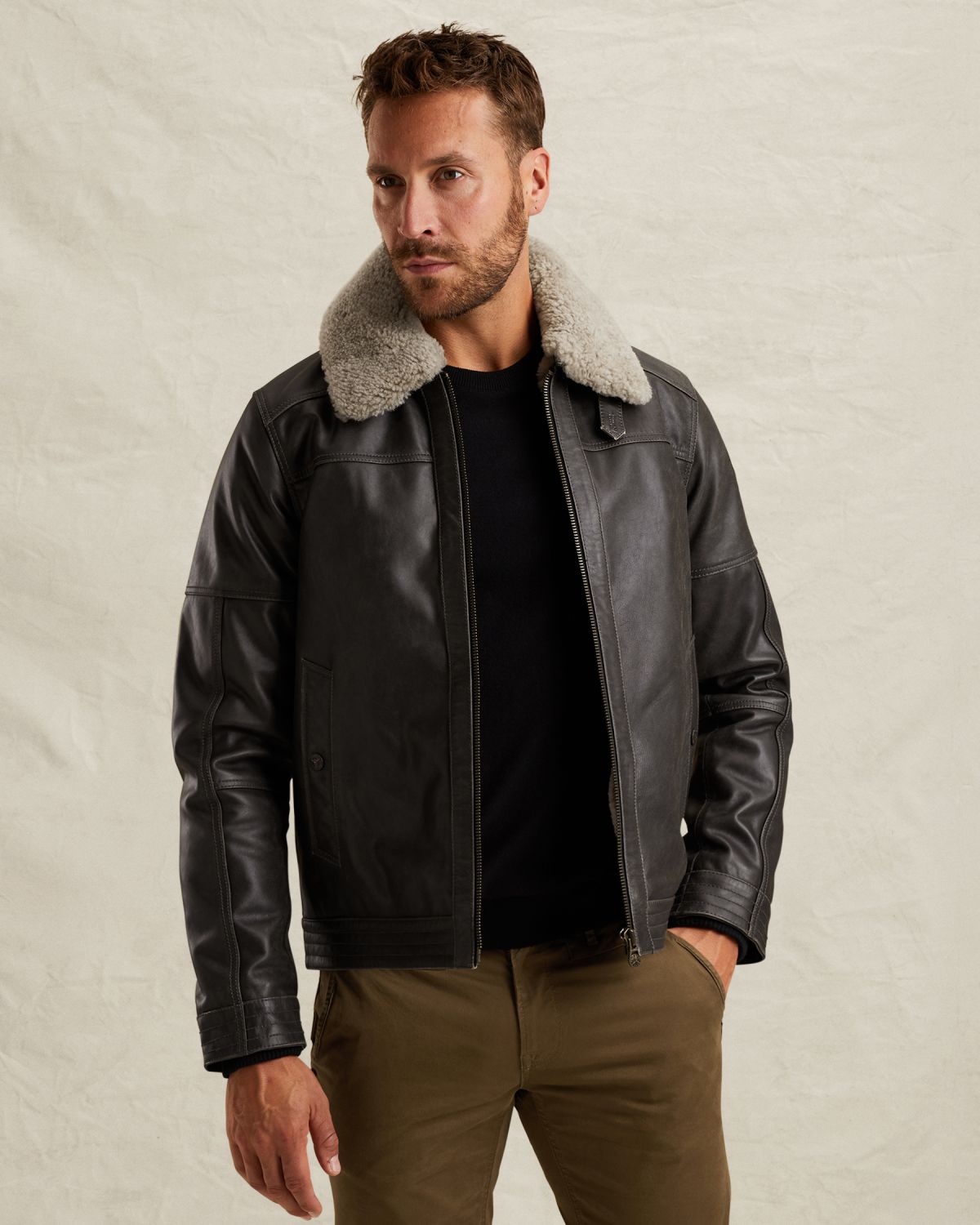 Куртка PME Legend Auckland Fur серая артикул PLJ650008-9703