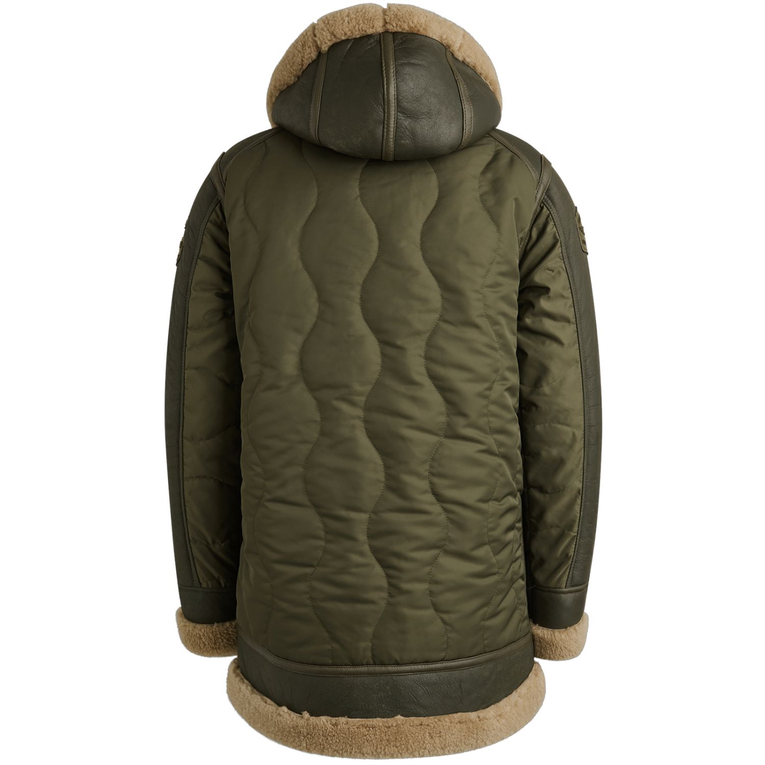 Парка PME Legend с съёмным капюшоном зелёная артикул PLJ2509706-6416