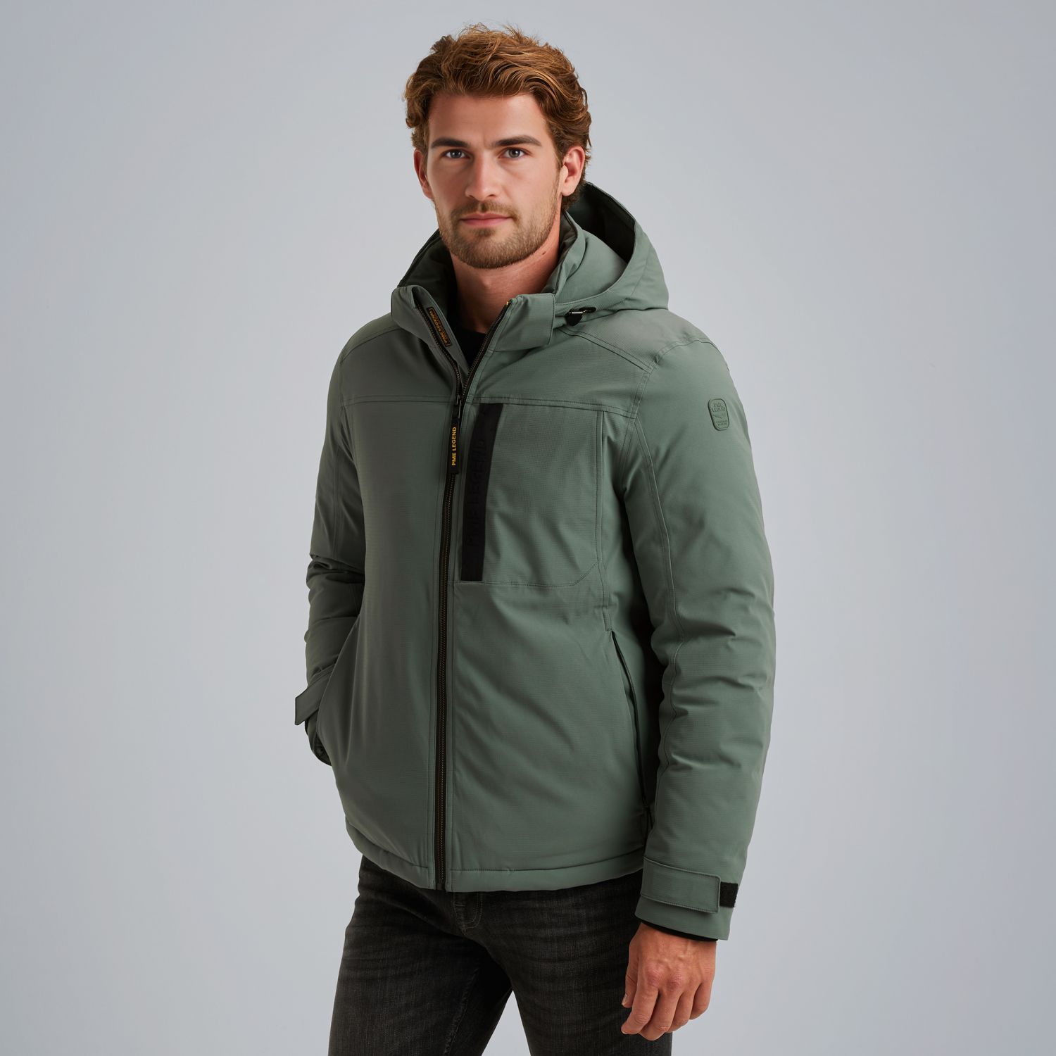 Куртка Crewcat зелёная артикул PJA2508111-6024