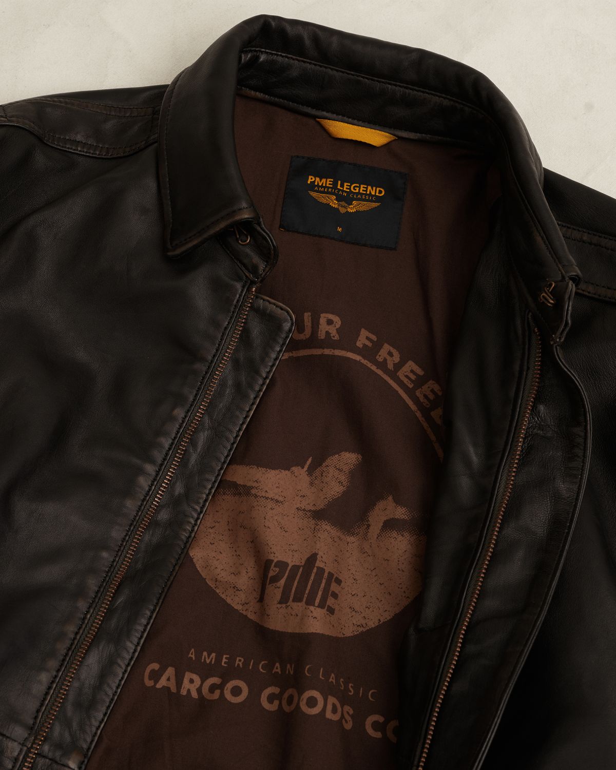 Куртка PME Legend Authentic A-2 коричневая артикул PLJ2602704-771