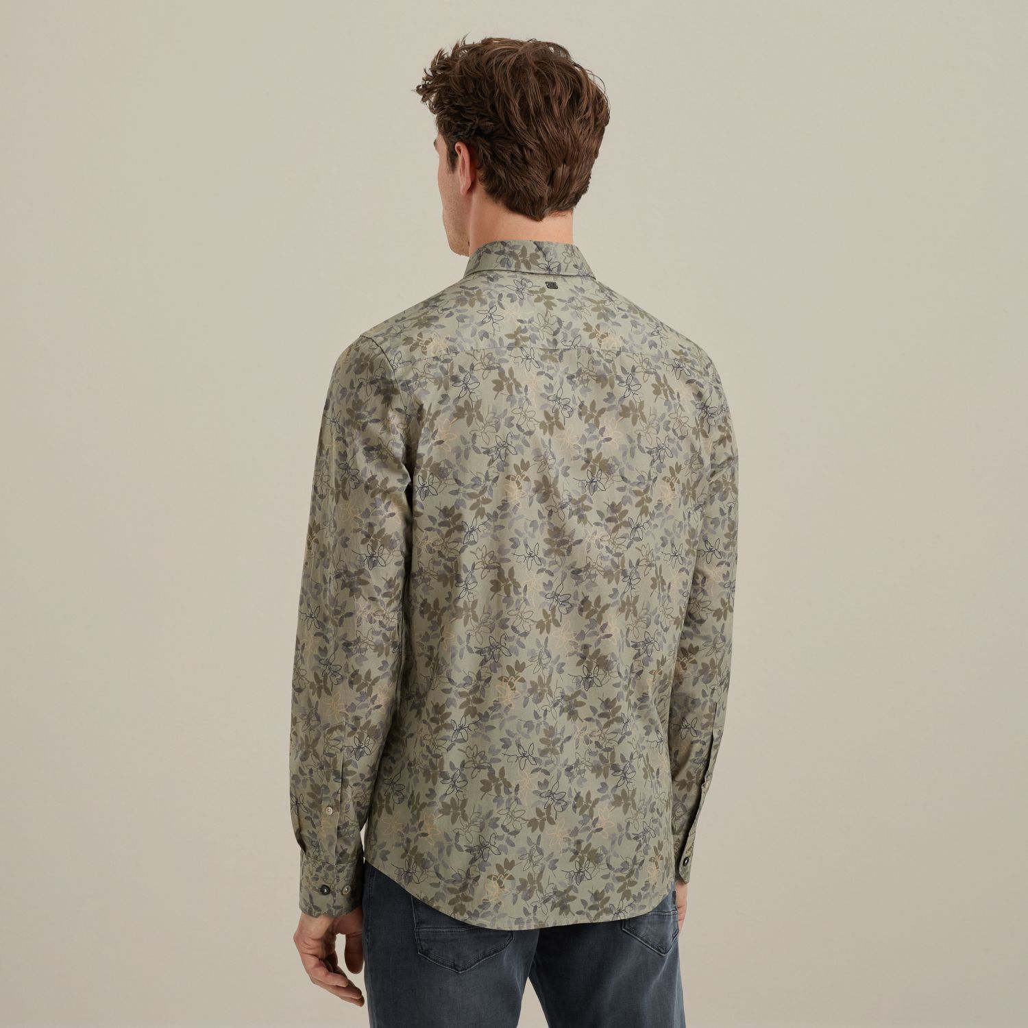 Рубашка Vanguard с принтом зелёная артикул VSI2508203-6497