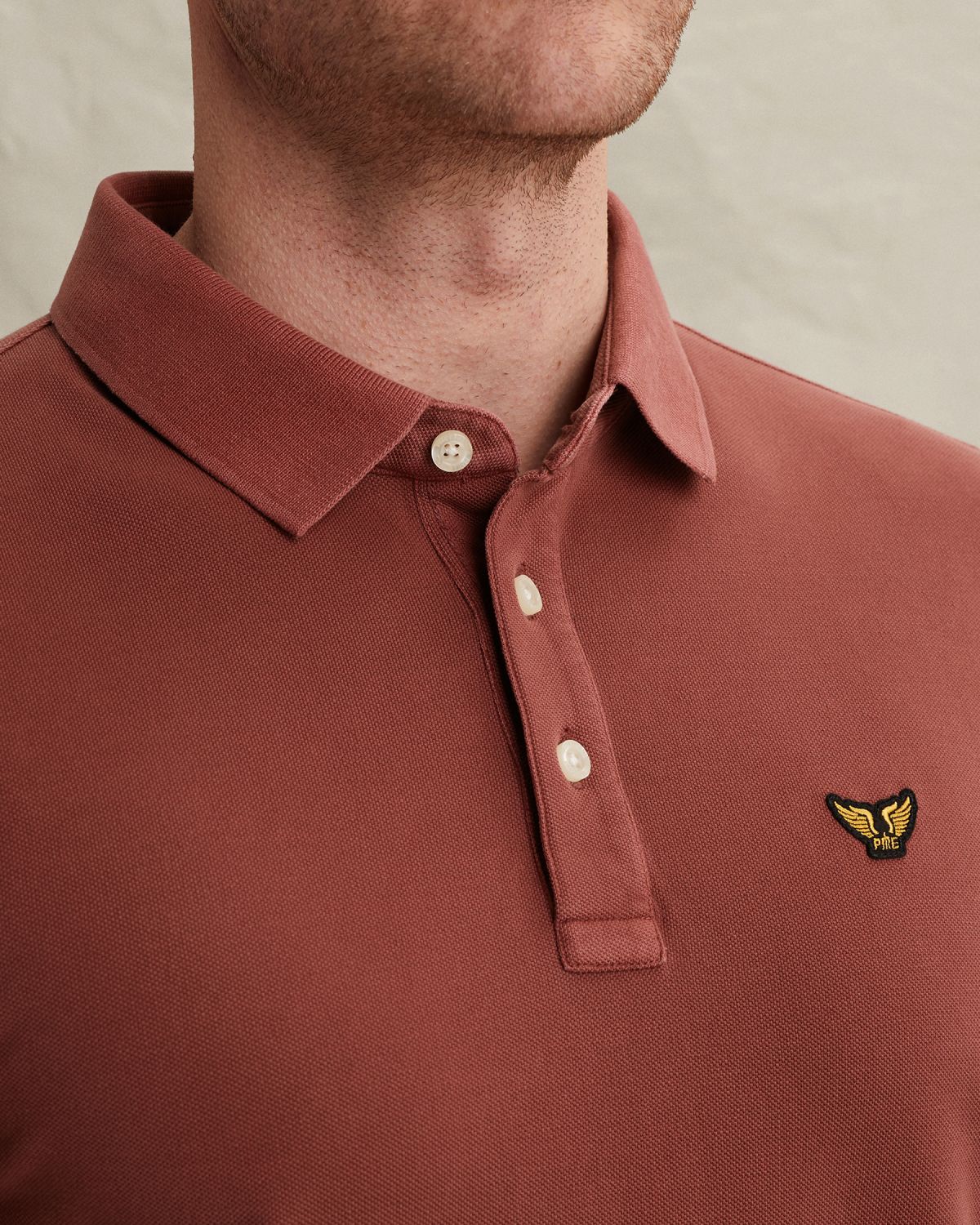 Поло PME Legend окрашенное после пошива розовое артикул PPSS2602850-4085