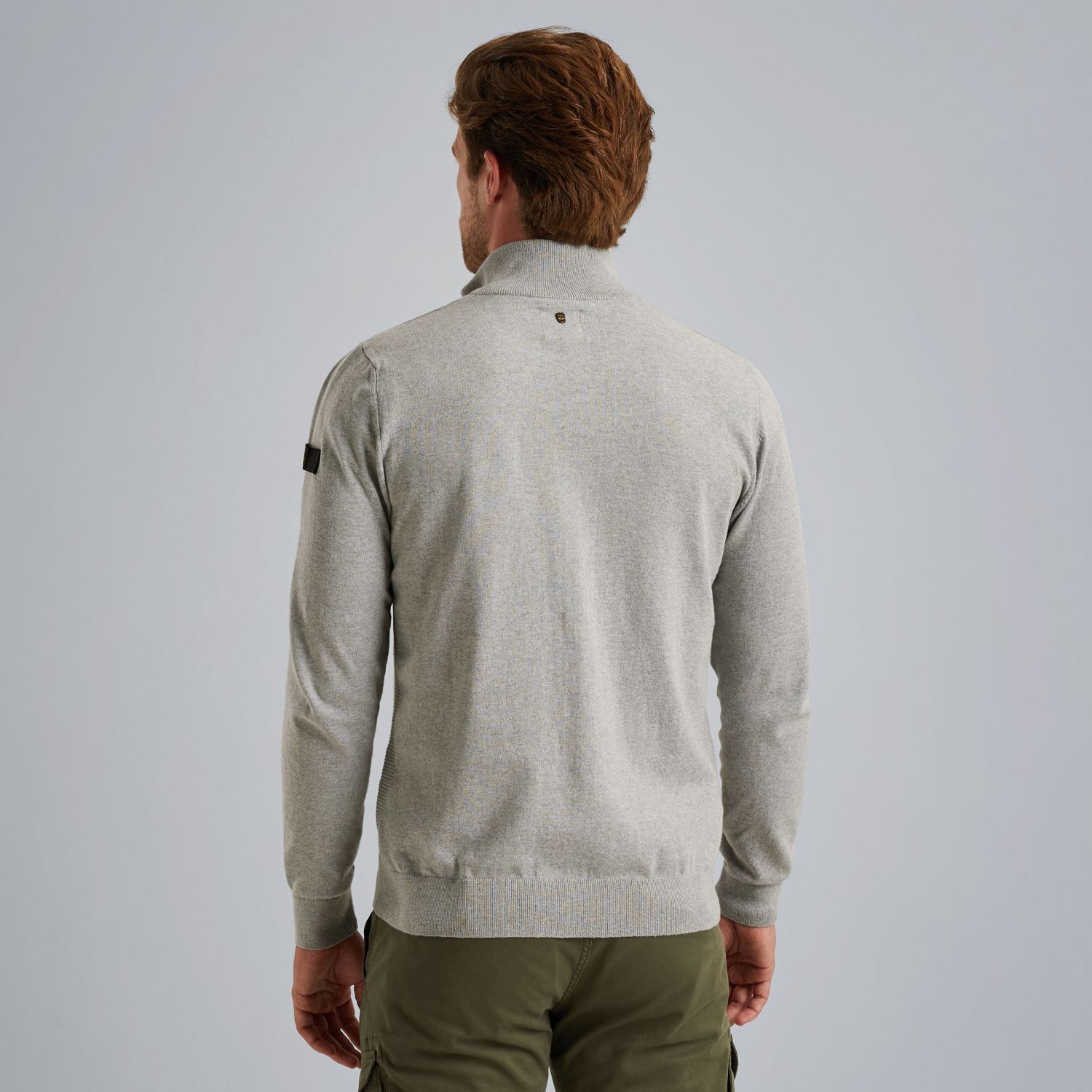 Кардиган PME Legend с молнией серый артикул PKC2508355-921