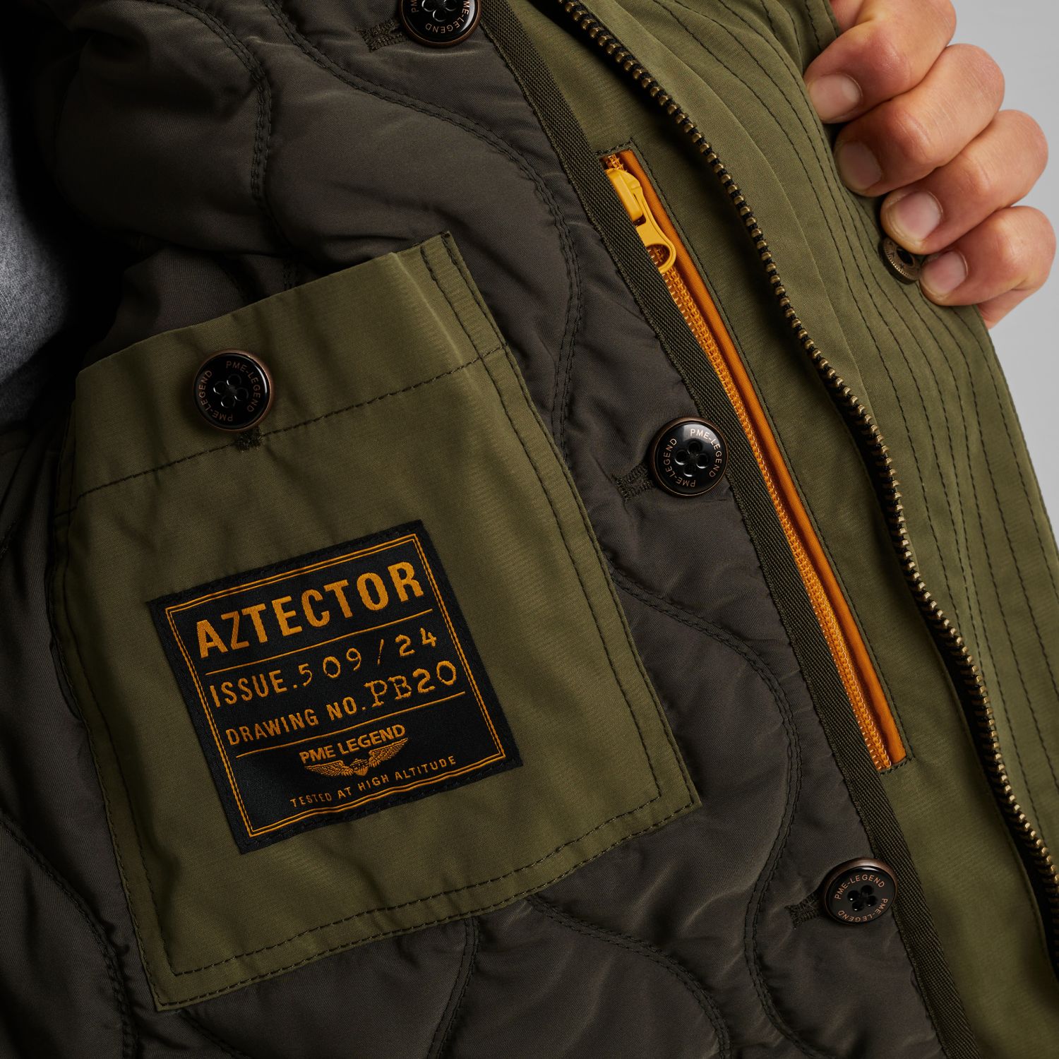 Парка Aztector зелёная артикул PJA2509124-6216