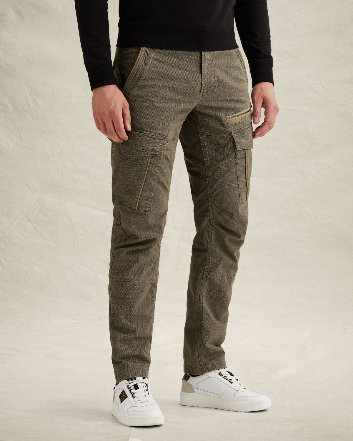 Брюки PME Legend Nordrop карго свободного кроя зелёные артикул PTR2602608-6405