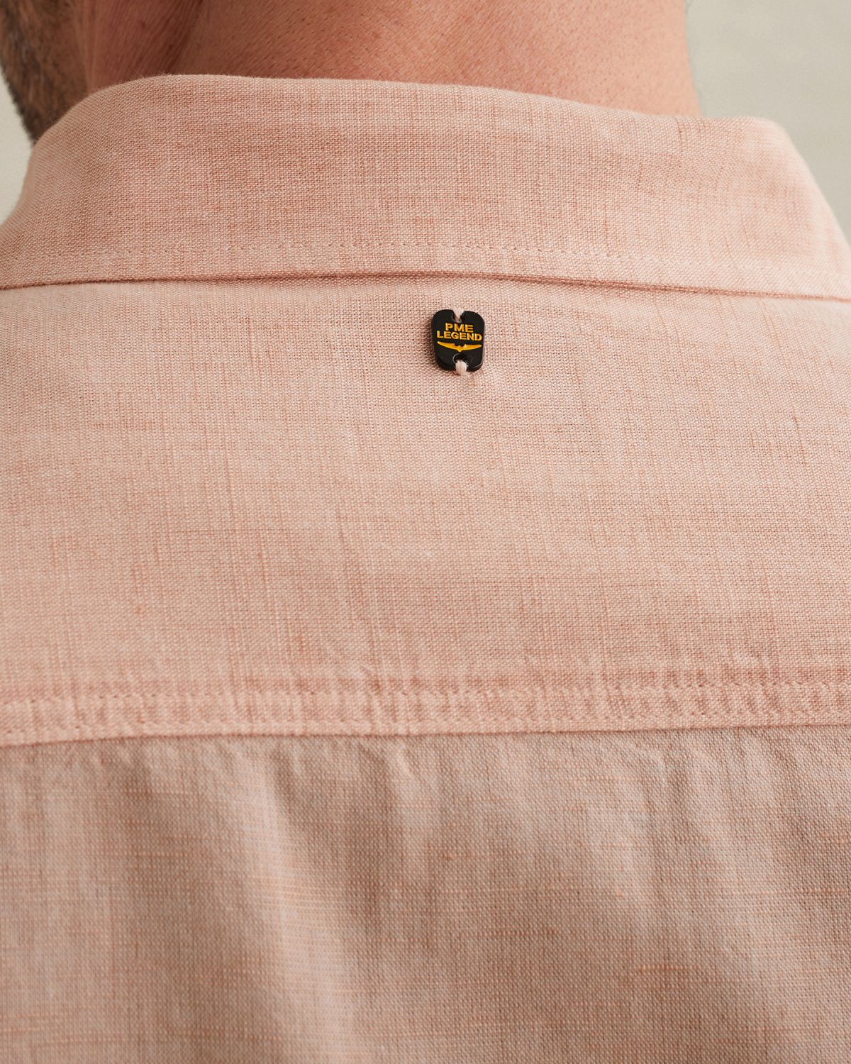 Рубашка PME Legend с короткими рукавами на пуговицах розовая артикул PSIS2604210-3031