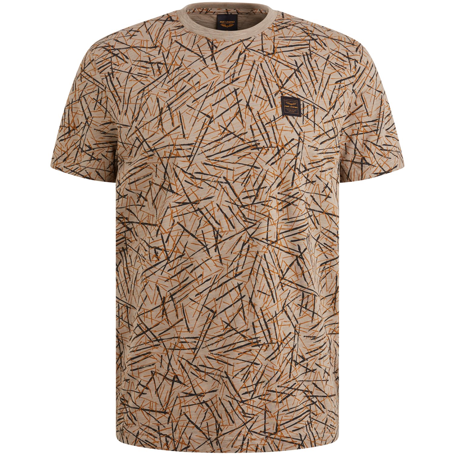 Футболка с принтом хаки артикул PTSS2506553-6391