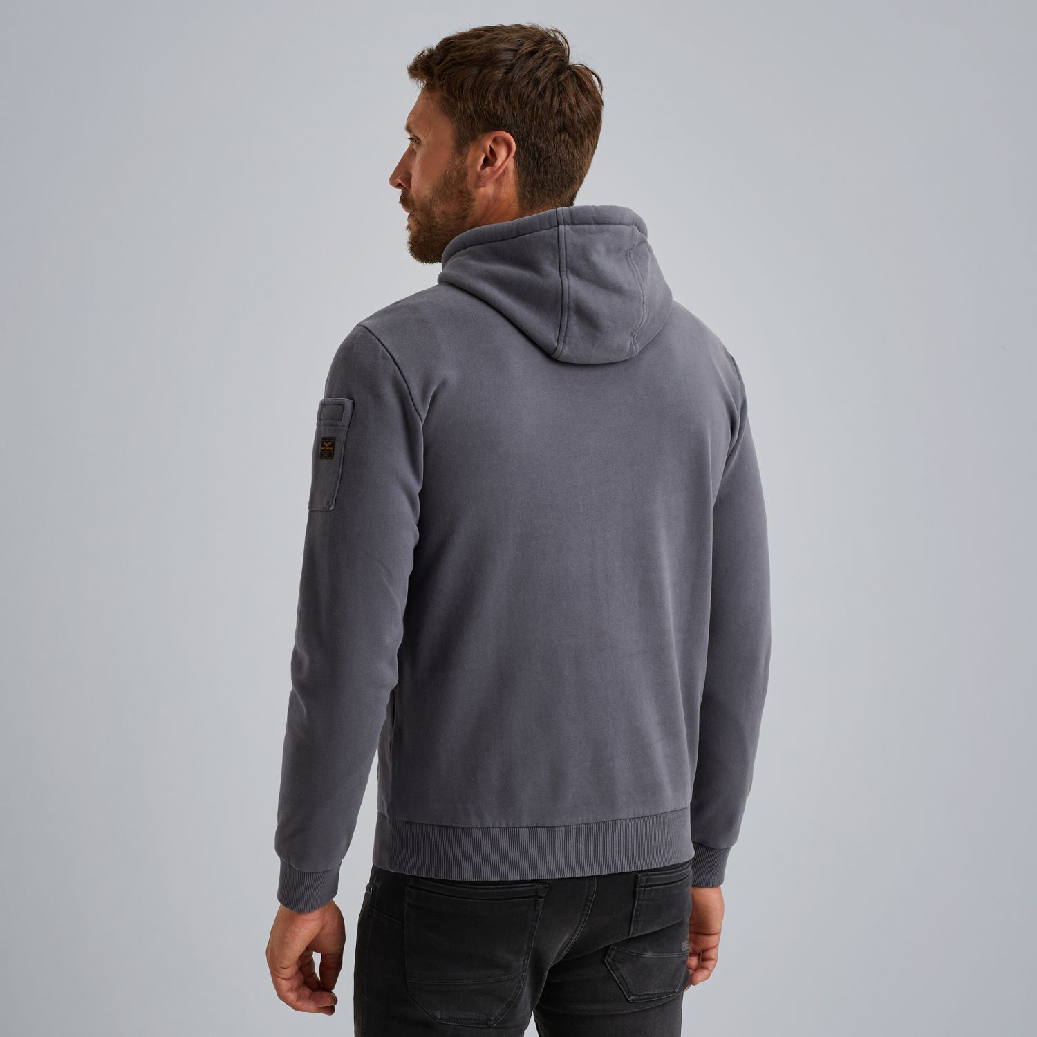 Худи с принтом синее артикул PSW2511482-5301