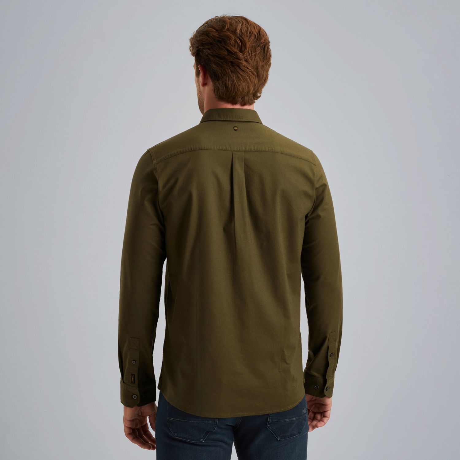 Рубашка PME Legend Oxford двухцветная зелёная артикул PSI2508206-6416