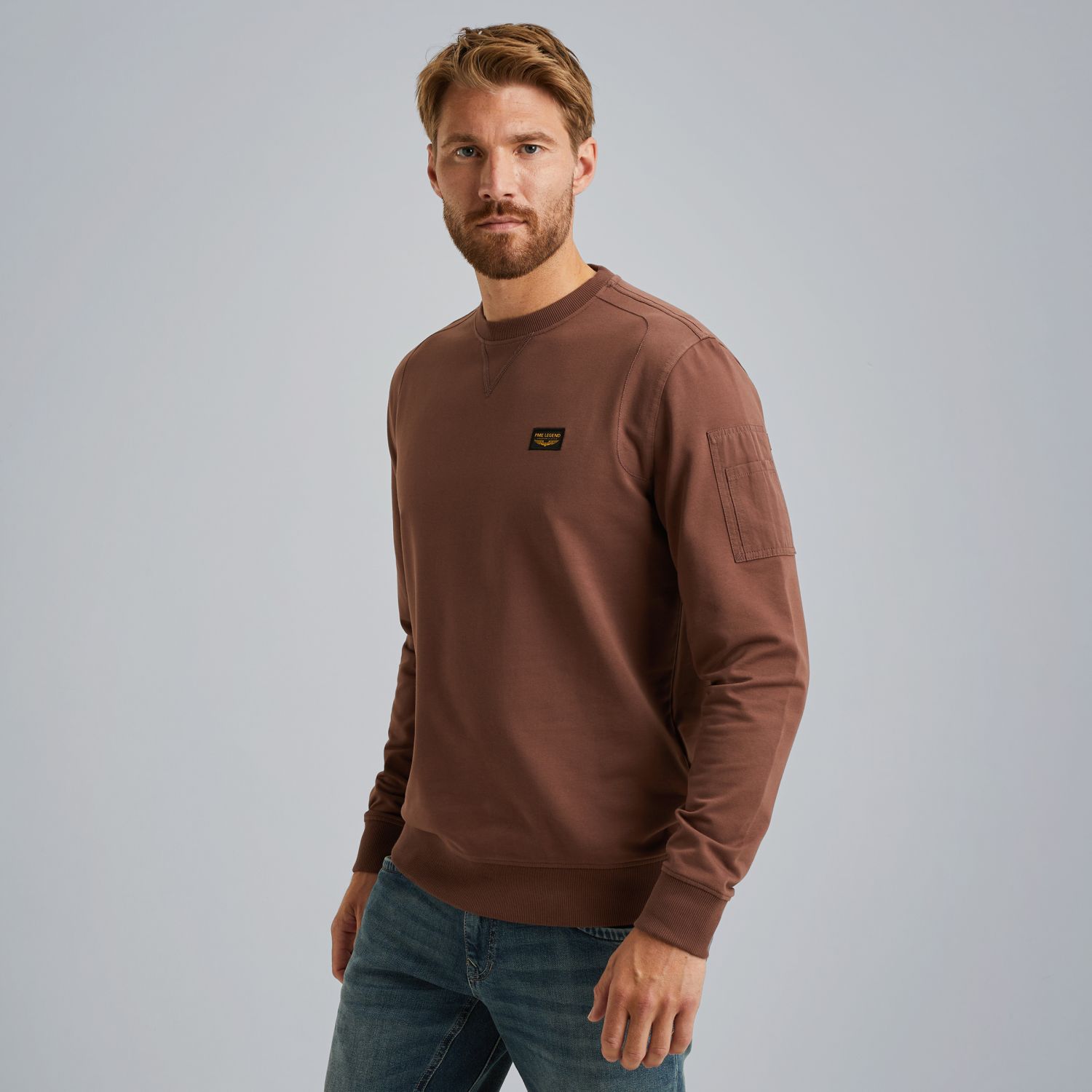 Свитшот American Classic коричневый артикул PLS2508499-8203