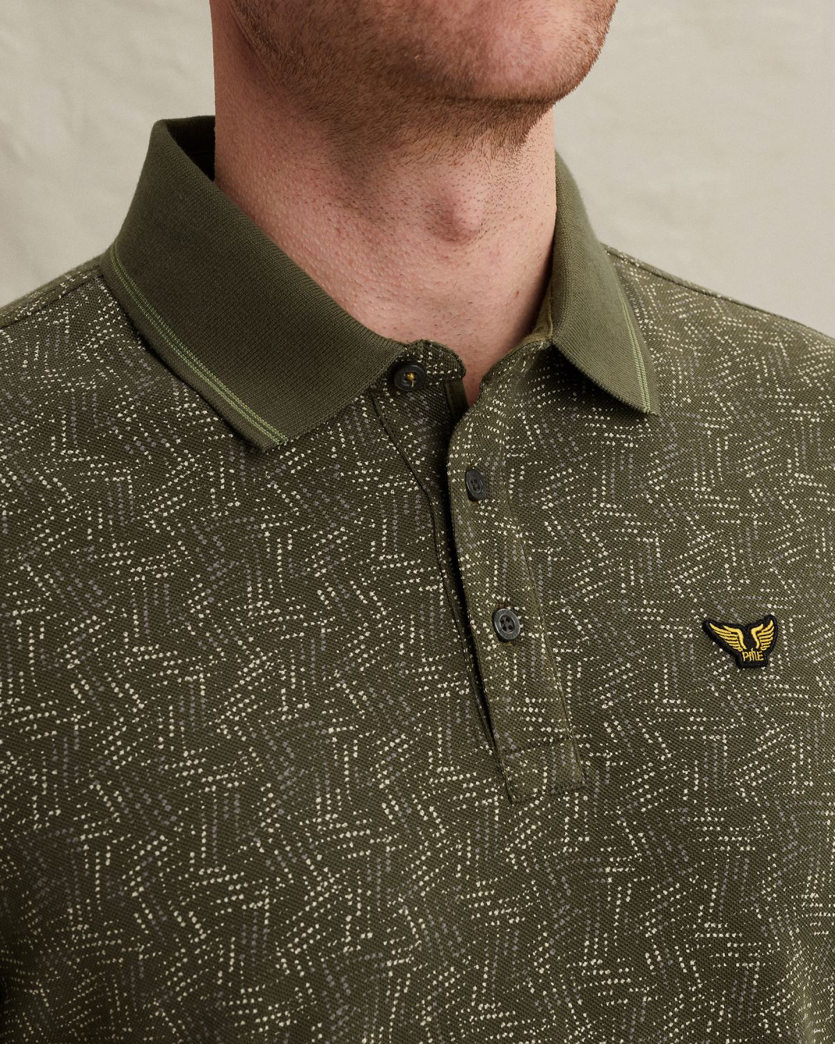 Футболка-поло PME Legend с принтом зелёная артикул PPSS2602852-6415