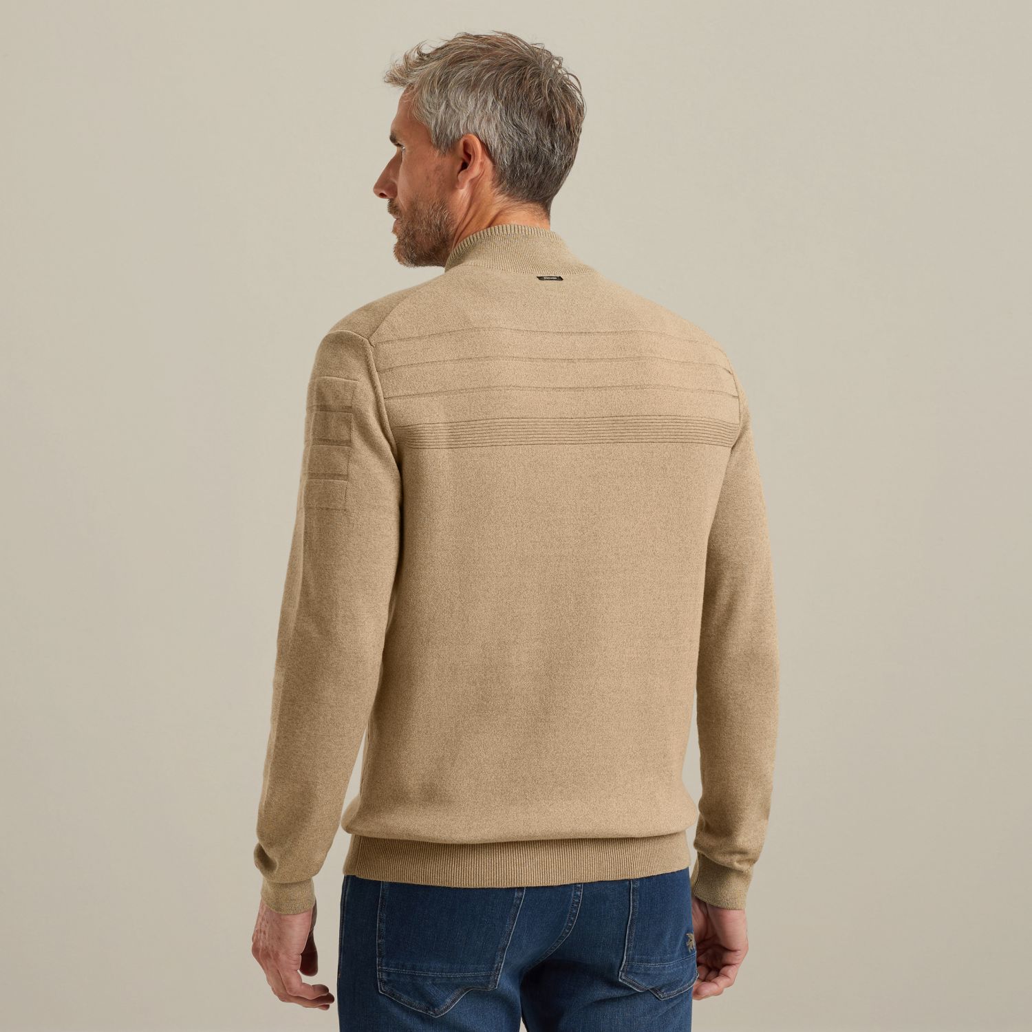 Кардиган Vanguard с молнией хаки артикул VKC2509374-8015