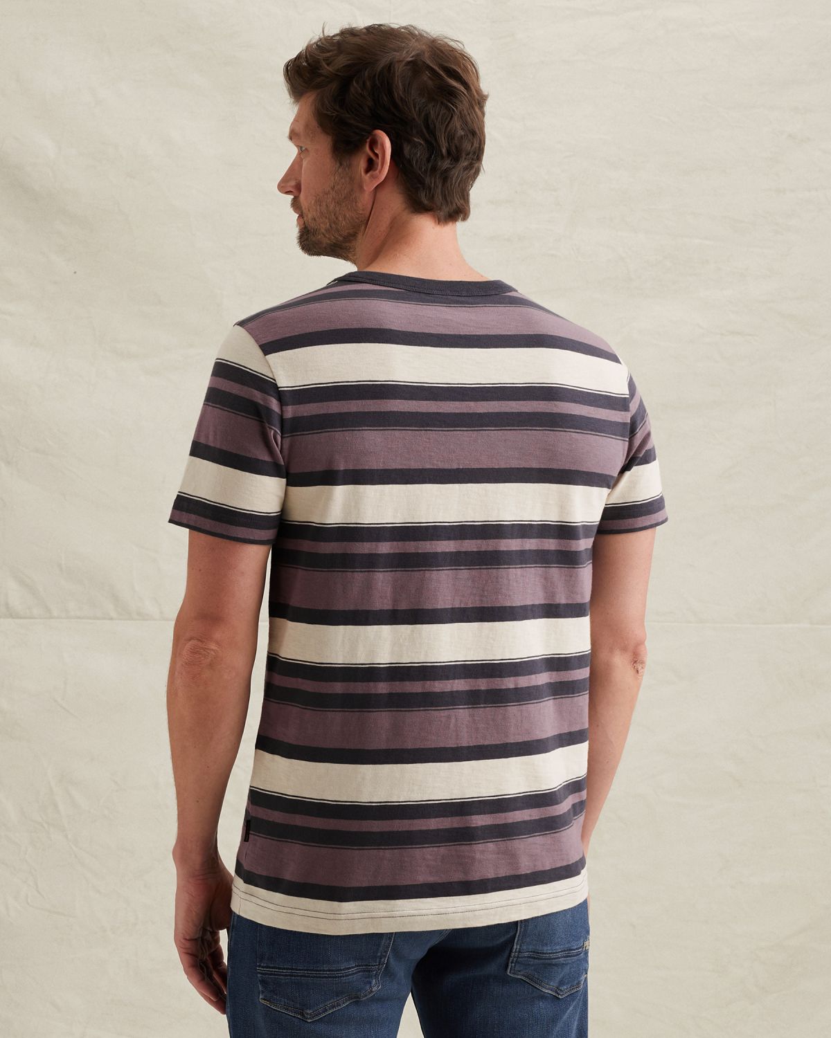 Футболка PME Legend в разноцветную полоску фиолетовая артикул PTSS2603589-4323