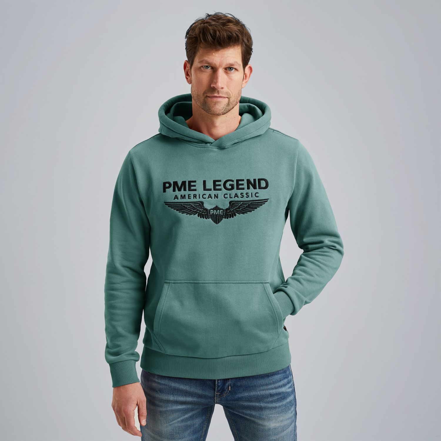Худи PME Legend зелёное артикул PSW2500550-6013