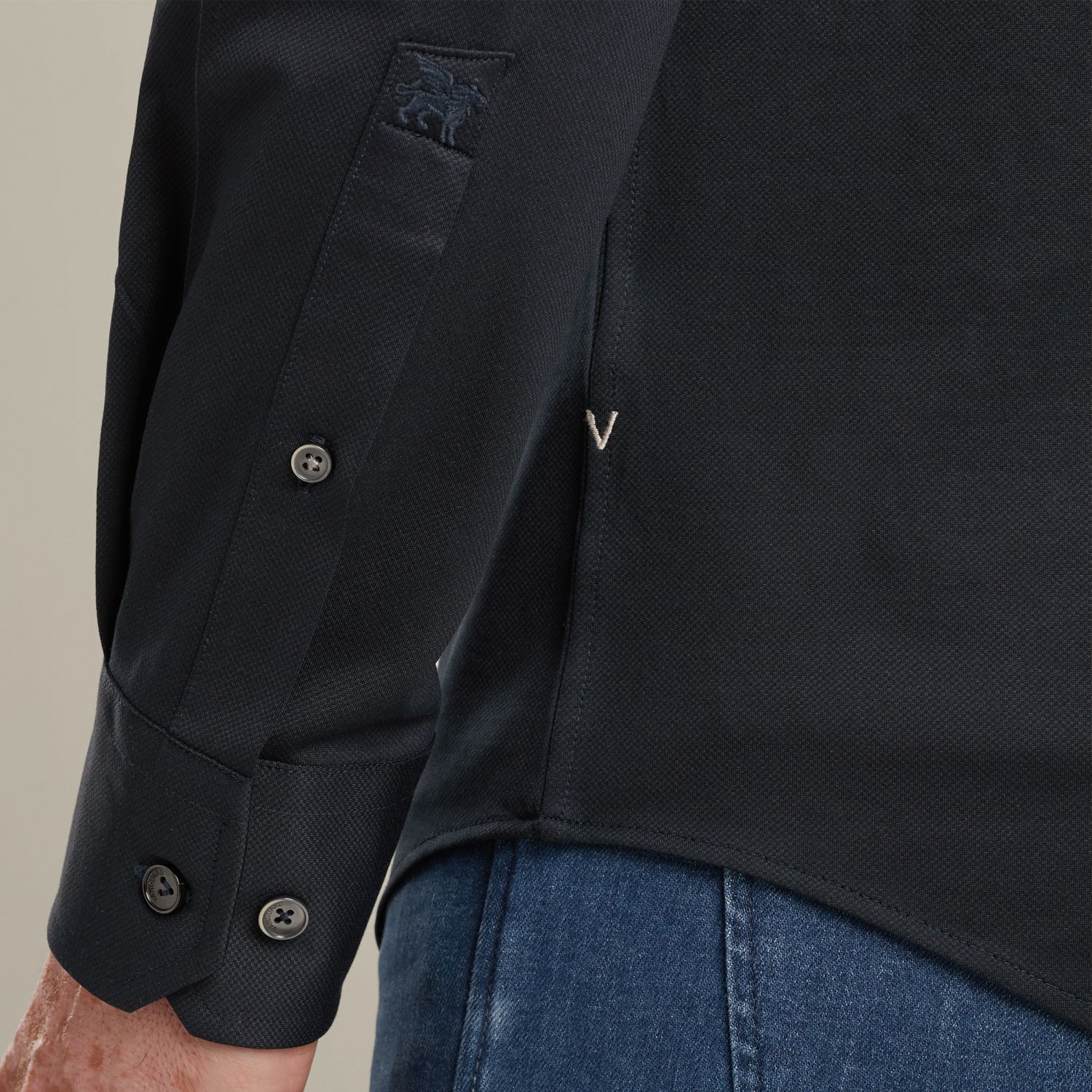 Рубашка Vanguard трикотажная синяя артикул VSI2508207-5073