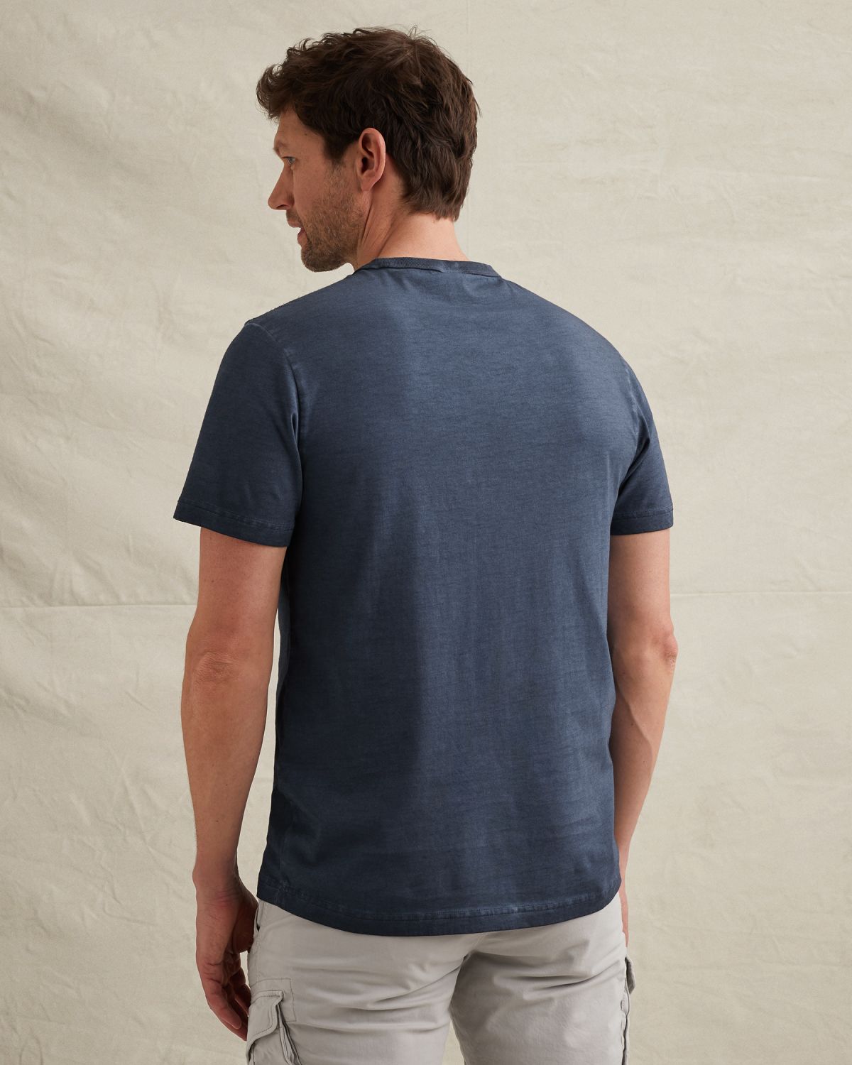 Футболка PME Legend с крупным принтом на груди синяя артикул PTSS2604593-5301