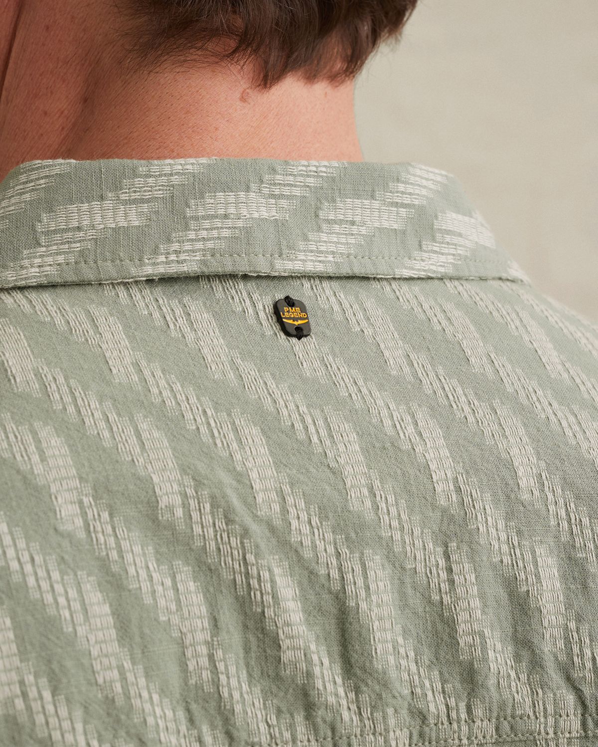 Рубашка PME Legend с короткими рукавами зелёная артикул PSIS2604225-6123