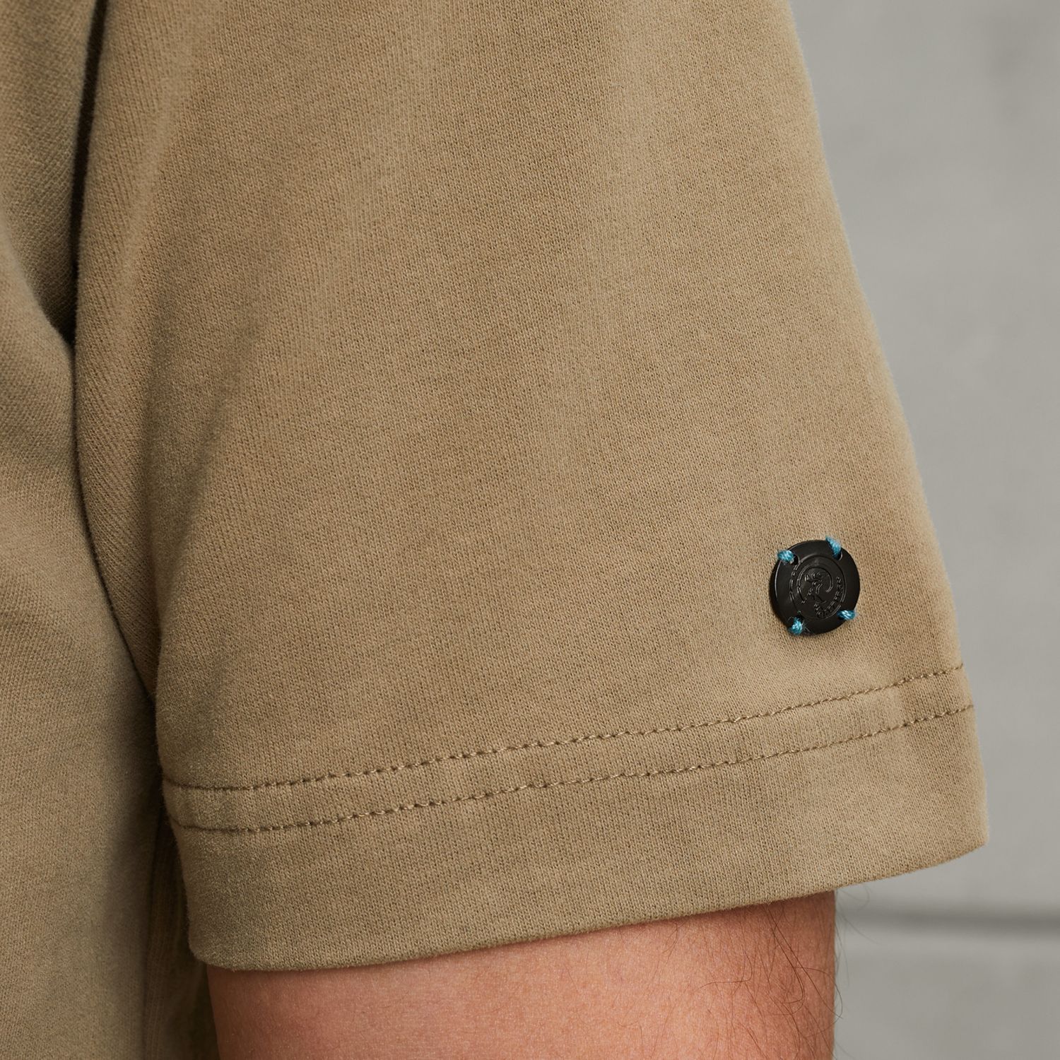 Футболка Cast-Iron с принтом хаки артикул CTSS2508583-8025