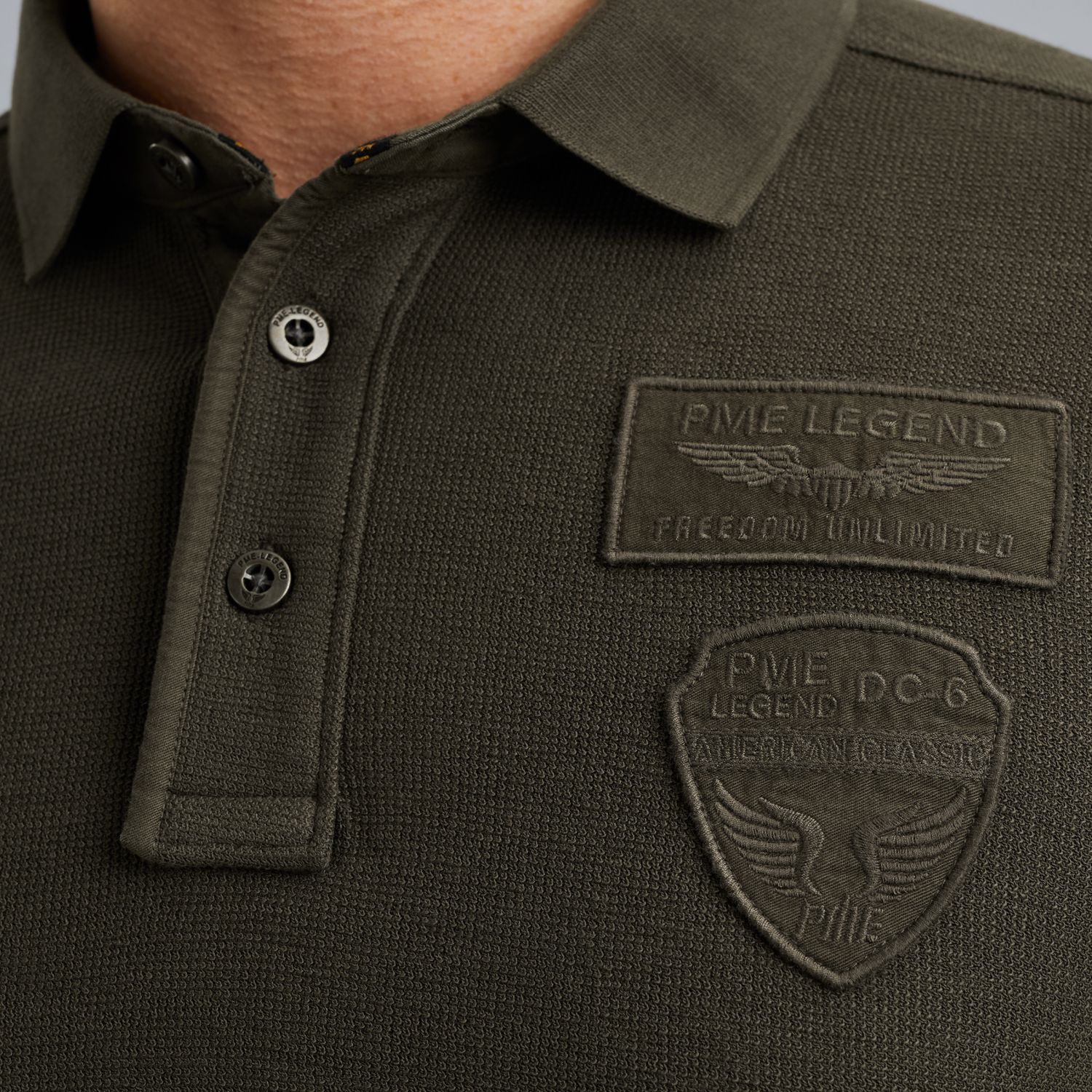 Поло PME Legend с длинными рукавами зелёный артикул PPS2509802-8039