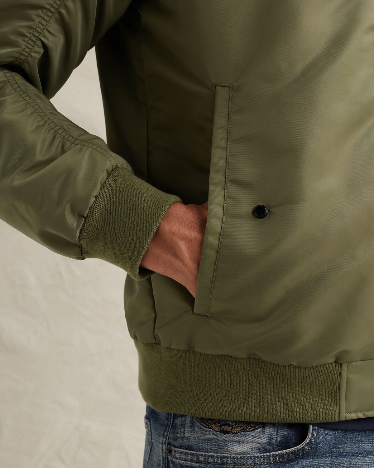 Куртка PME Legend Authentic MA-1 зелёная артикул PJA2602131-6379