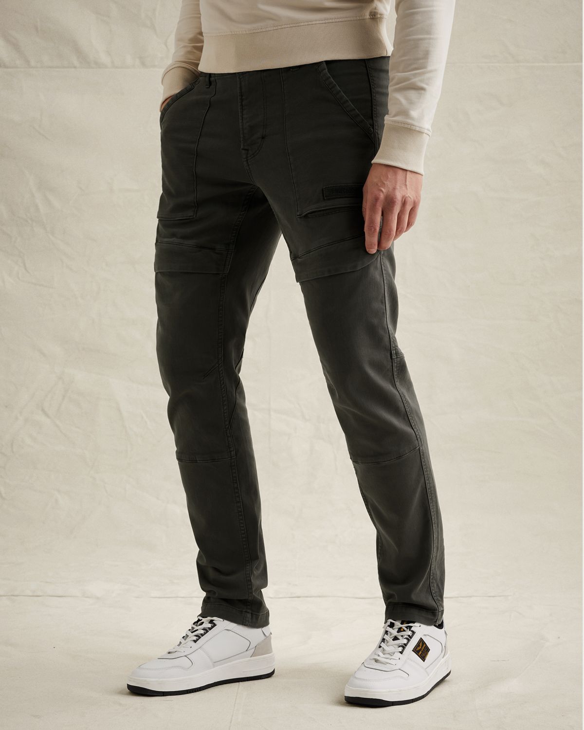 Брюки PME Legend Flightrider с эластичным поясом серые артикул PTR2602628-9114