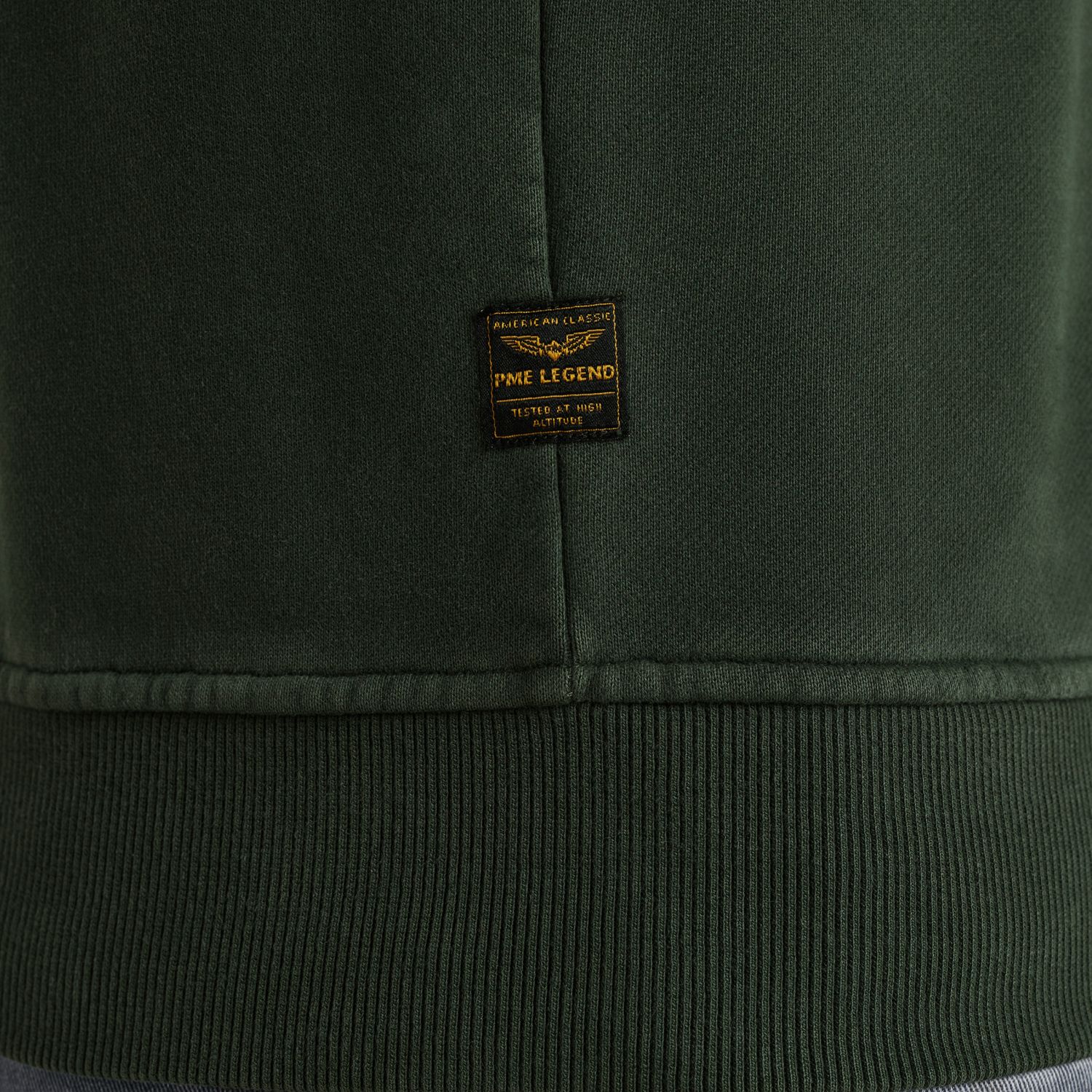 Свитшот PME Legend с принтом зелёный артикул PSW2510473-6027