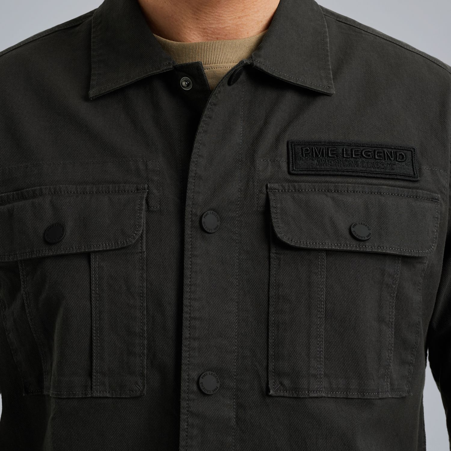 Куртка-рубашка PME Legend коричневая артикул PSI2506240-9140